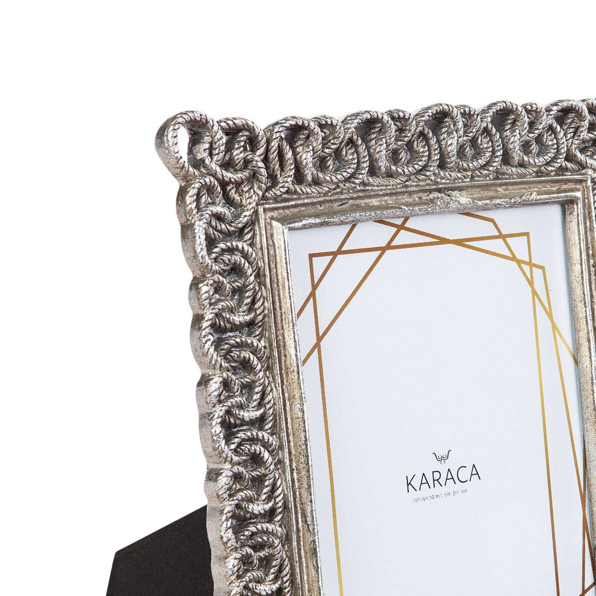 Karaca Nova Chain Silver Photo Frame 13X18 Cm 153.20.01.0299 - Photo Frames - ebarza Furniture UAE | Shop Modern Furniture in Abu Dhabi & Dubai - مفروشات ايبازرا في الامارات | تسوق اثاث عصري وديكورات مميزة في دبي وابوظبي