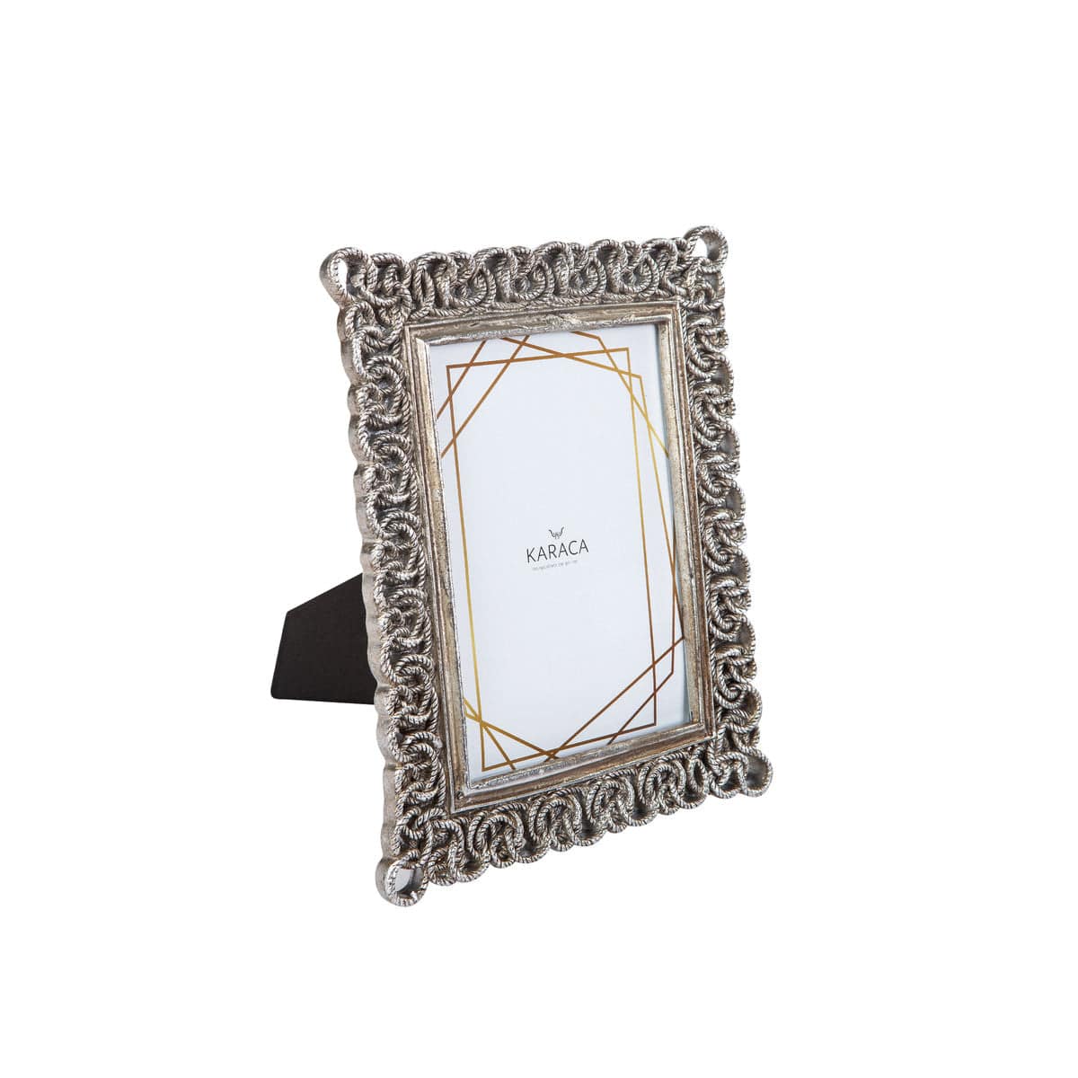Karaca Nova Chain Silver Photo Frame 13X18 Cm 153.20.01.0299 - Photo Frames - ebarza Furniture UAE | Shop Modern Furniture in Abu Dhabi & Dubai - مفروشات ايبازرا في الامارات | تسوق اثاث عصري وديكورات مميزة في دبي وابوظبي