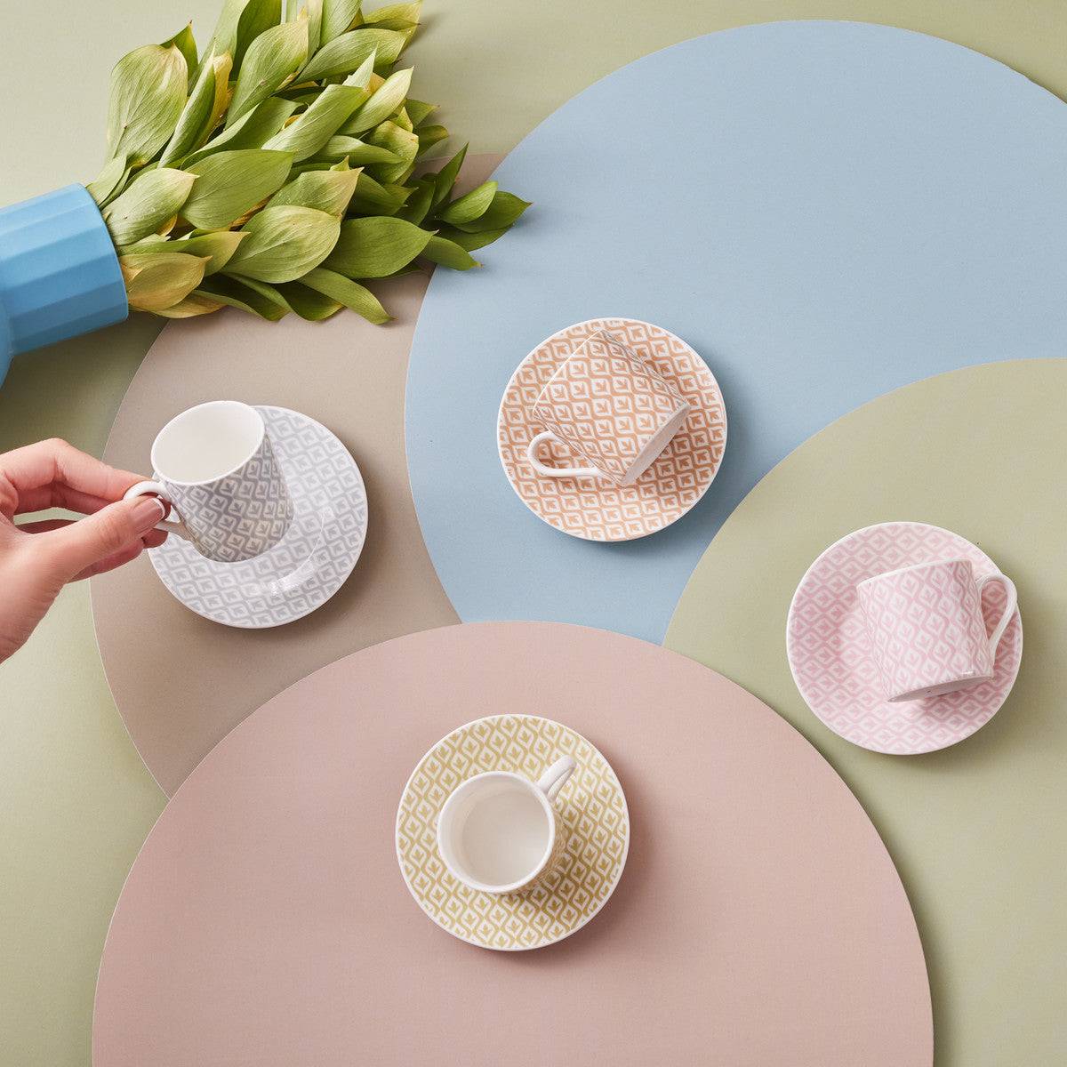 Karaca Painter 4 Coffee Cup Set  153.01.01.3697 -  Coffee Sets - ebarza Furniture UAE | Shop Modern Furniture in Abu Dhabi & Dubai - مفروشات ايبازرا في الامارات | تسوق اثاث عصري وديكورات مميزة في دبي وابوظبي