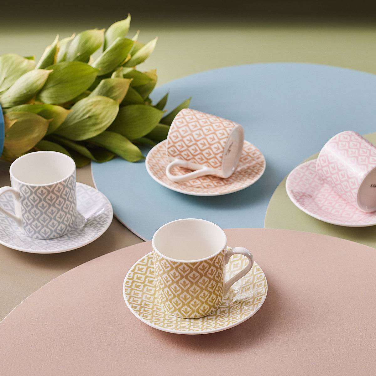 Karaca Painter 4 Coffee Cup Set  153.01.01.3697 -  Coffee Sets - ebarza Furniture UAE | Shop Modern Furniture in Abu Dhabi & Dubai - مفروشات ايبازرا في الامارات | تسوق اثاث عصري وديكورات مميزة في دبي وابوظبي