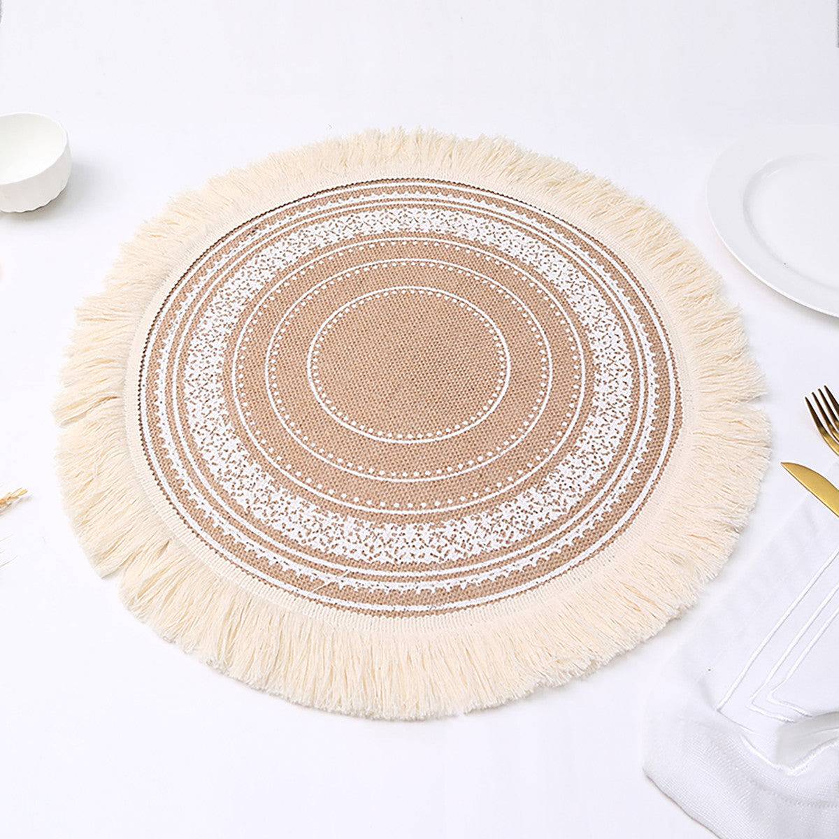 Karaca Ravlen Jute 2 Placemats 153.19.01.1439 -  Placemats - ebarza Furniture UAE | Shop Modern Furniture in Abu Dhabi & Dubai - مفروشات ايبازرا في الامارات | تسوق اثاث عصري وديكورات مميزة في دبي وابوظبي