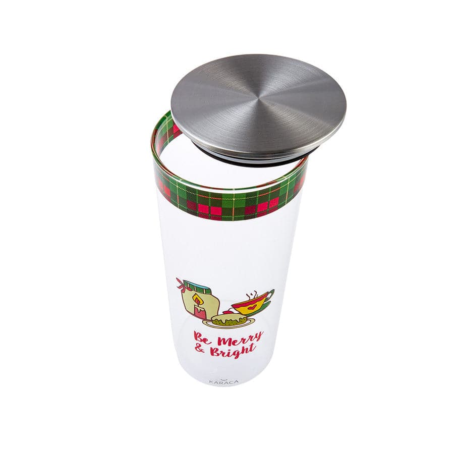 Karaca Ribbon Storage Container 1380Ml 153.03.06.4934 -  Spice Sets - ebarza Furniture UAE | Shop Modern Furniture in Abu Dhabi & Dubai - مفروشات ايبازرا في الامارات | تسوق اثاث عصري وديكورات مميزة في دبي وابوظبي