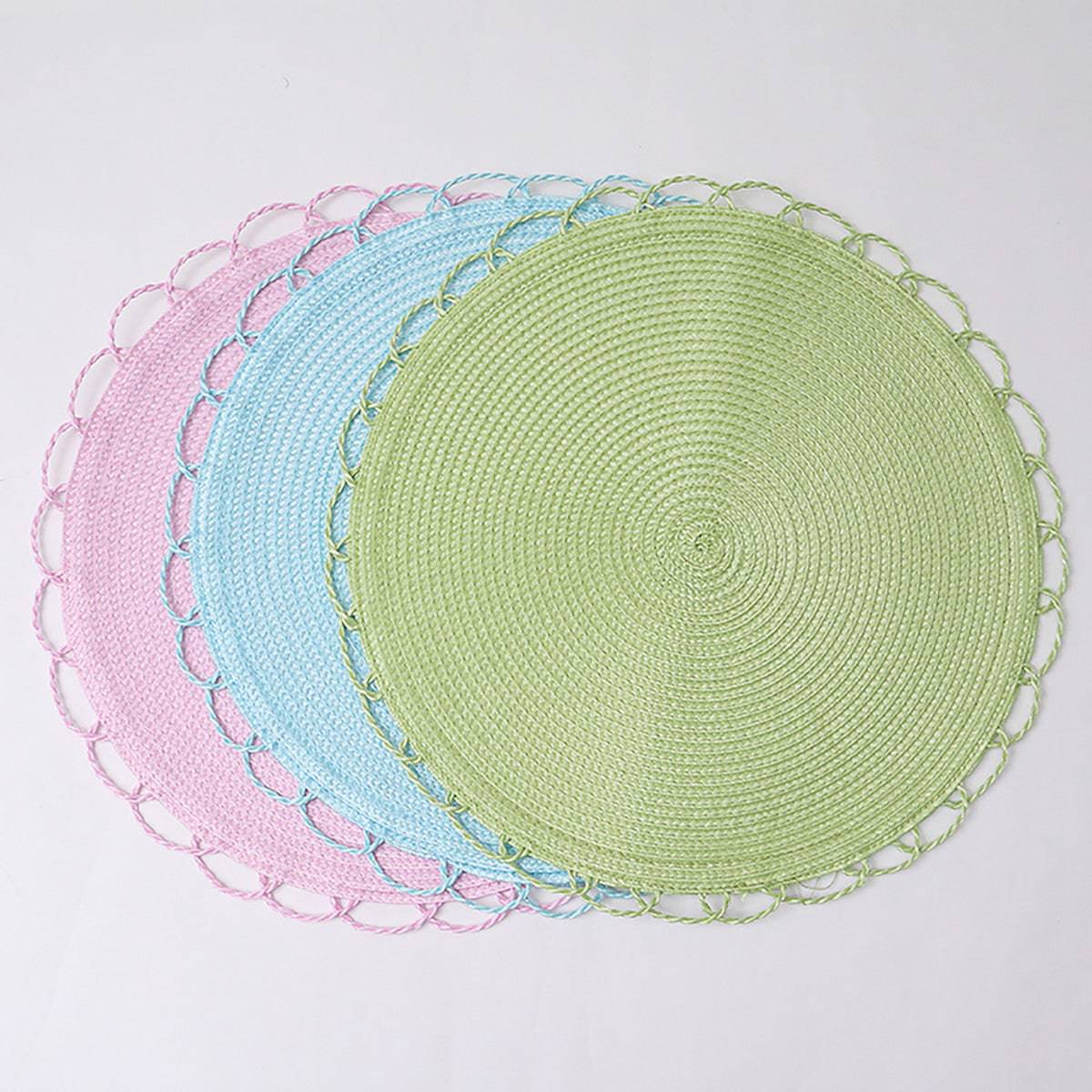 Karaca Sera Woven 2-Piece Placemat Blue 153.20.01.0251 - Placemats - ebarza Furniture UAE | Shop Modern Furniture in Abu Dhabi & Dubai - مفروشات ايبازرا في الامارات | تسوق اثاث عصري وديكورات مميزة في دبي وابوظبي