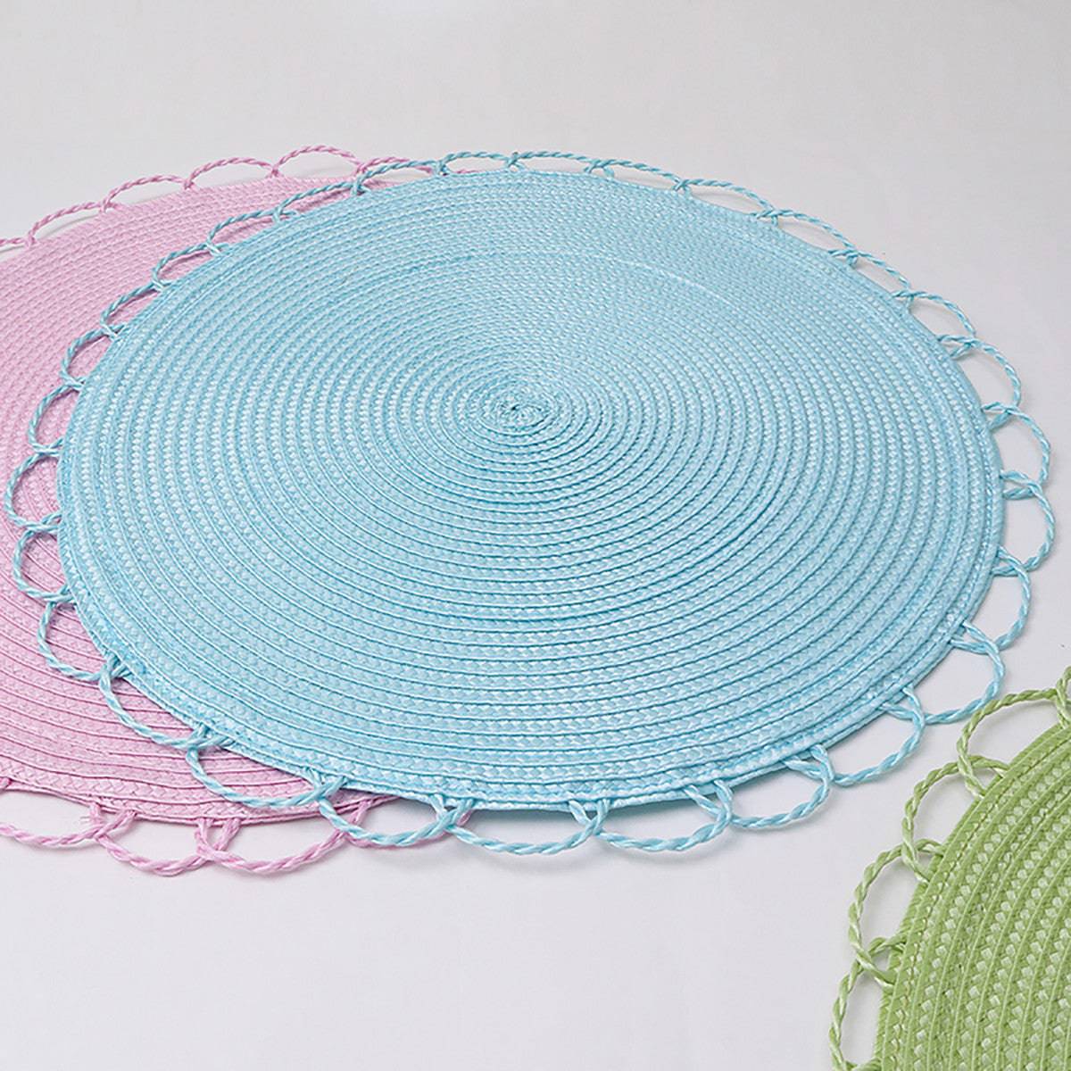 Karaca Sera Woven 2-Piece Placemat Blue 153.20.01.0251 - Placemats - ebarza Furniture UAE | Shop Modern Furniture in Abu Dhabi & Dubai - مفروشات ايبازرا في الامارات | تسوق اثاث عصري وديكورات مميزة في دبي وابوظبي