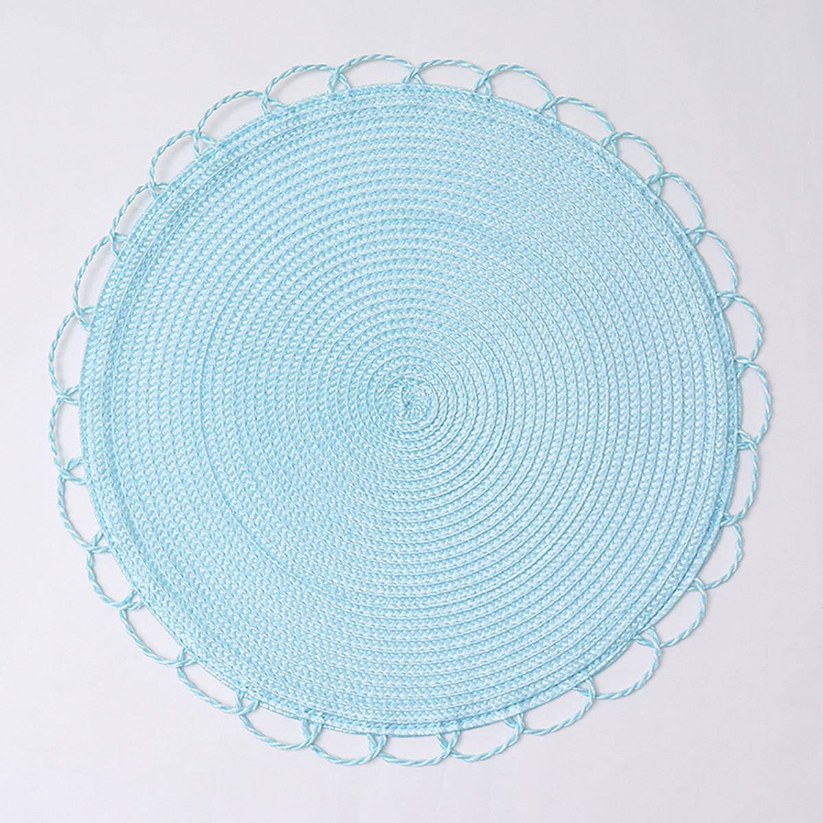 Karaca Sera Woven 2-Piece Placemat Blue 153.20.01.0251 - Placemats - ebarza Furniture UAE | Shop Modern Furniture in Abu Dhabi & Dubai - مفروشات ايبازرا في الامارات | تسوق اثاث عصري وديكورات مميزة في دبي وابوظبي