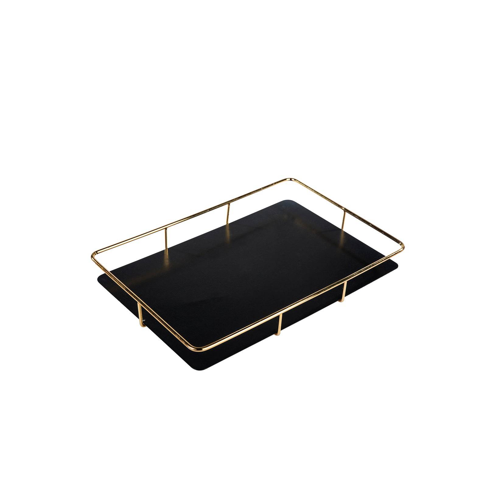 Karaca Set Of 2 Sarah Gold Tray 153.20.01.0181 - Trays - ebarza Furniture UAE | Shop Modern Furniture in Abu Dhabi & Dubai - مفروشات ايبازرا في الامارات | تسوق اثاث عصري وديكورات مميزة في دبي وابوظبي