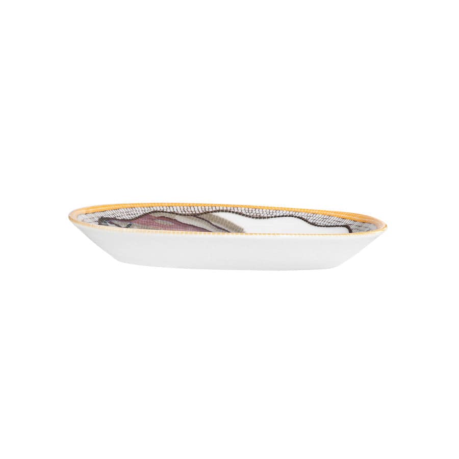 Karaca Zeugma White Oval Boat 19 Cm 153.03.06.2486 - Plates - ebarza Furniture UAE | Shop Modern Furniture in Abu Dhabi & Dubai - مفروشات ايبازرا في الامارات | تسوق اثاث عصري وديكورات مميزة في دبي وابوظبي