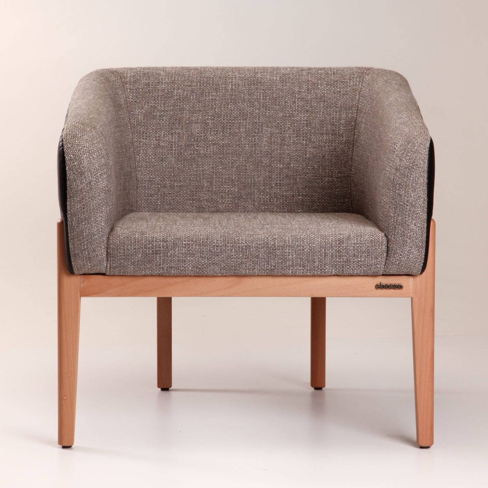 Kenn Lounge Chair Ken-N-Grey-Black - Lounge Chairs - ebarza Furniture UAE | Shop Modern Furniture in Abu Dhabi & Dubai - مفروشات ايبازرا في الامارات | تسوق اثاث عصري وديكورات مميزة في دبي وابوظبي