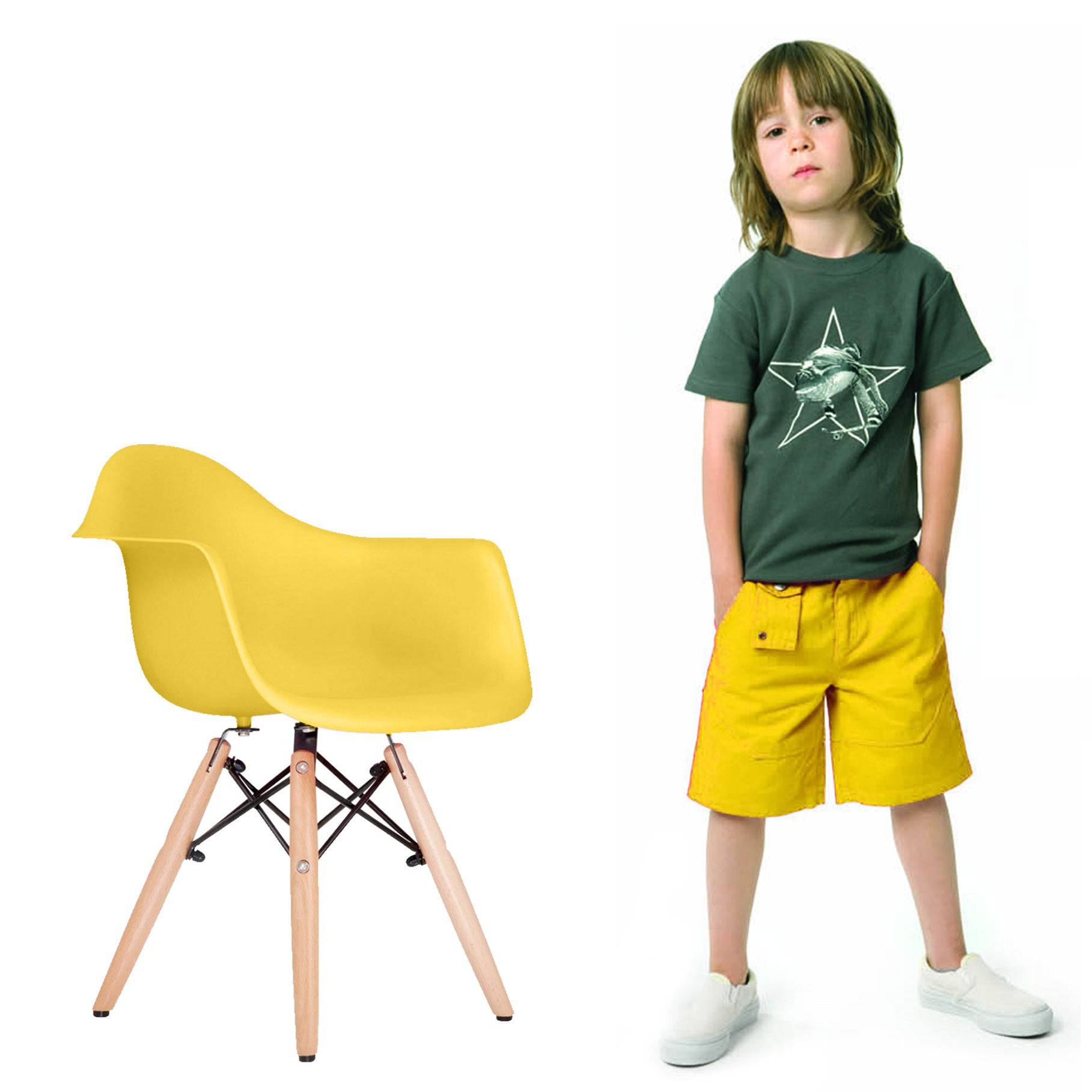 Kids Chair Plastic Pc-0117W-Y - Kids Chairs - ebarza Furniture UAE | Shop Modern Furniture in Abu Dhabi & Dubai - مفروشات ايبازرا في الامارات | تسوق اثاث عصري وديكورات مميزة في دبي وابوظبي