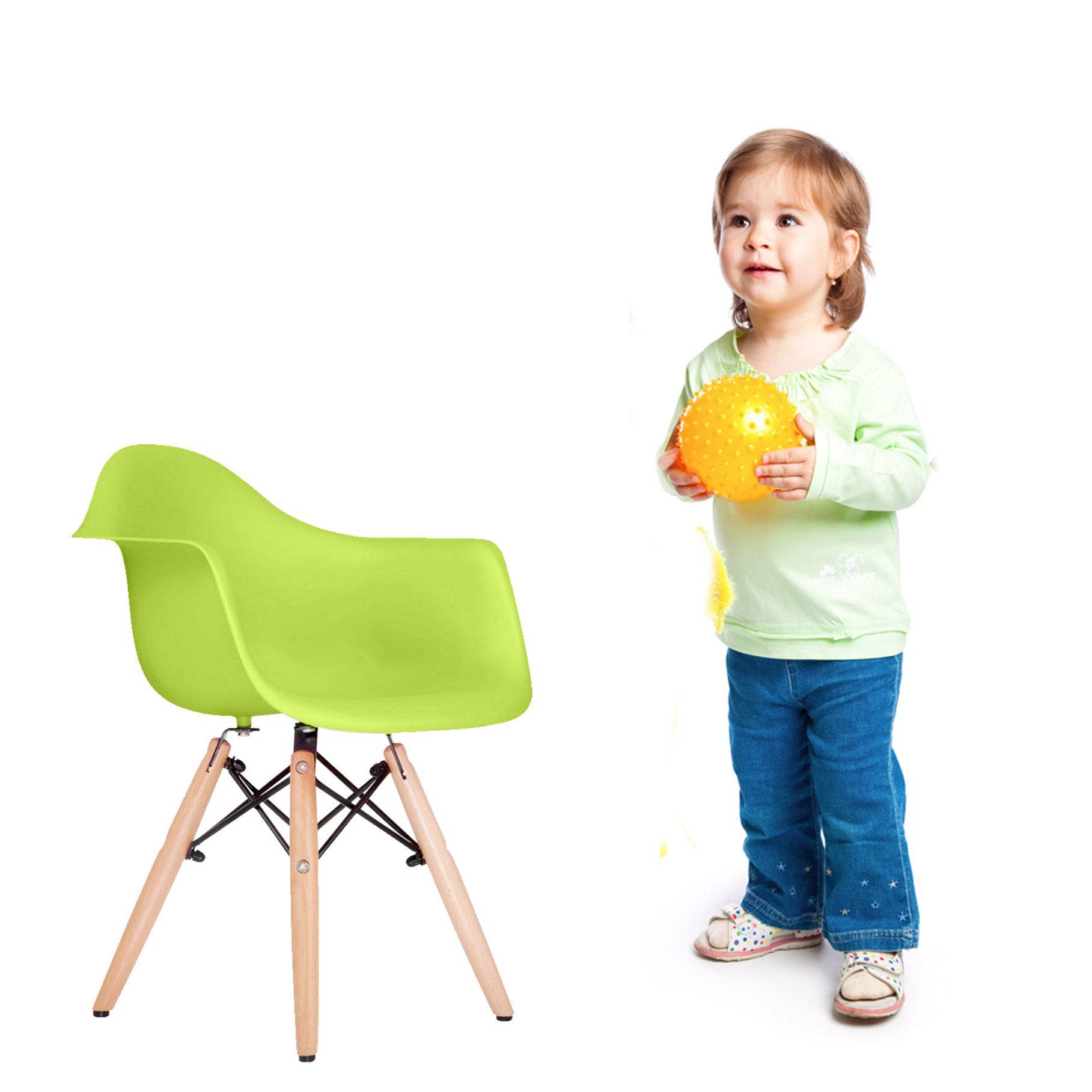 Kids Chair Plastic Pc-0117W-Y - Kids Chairs - ebarza Furniture UAE | Shop Modern Furniture in Abu Dhabi & Dubai - مفروشات ايبازرا في الامارات | تسوق اثاث عصري وديكورات مميزة في دبي وابوظبي