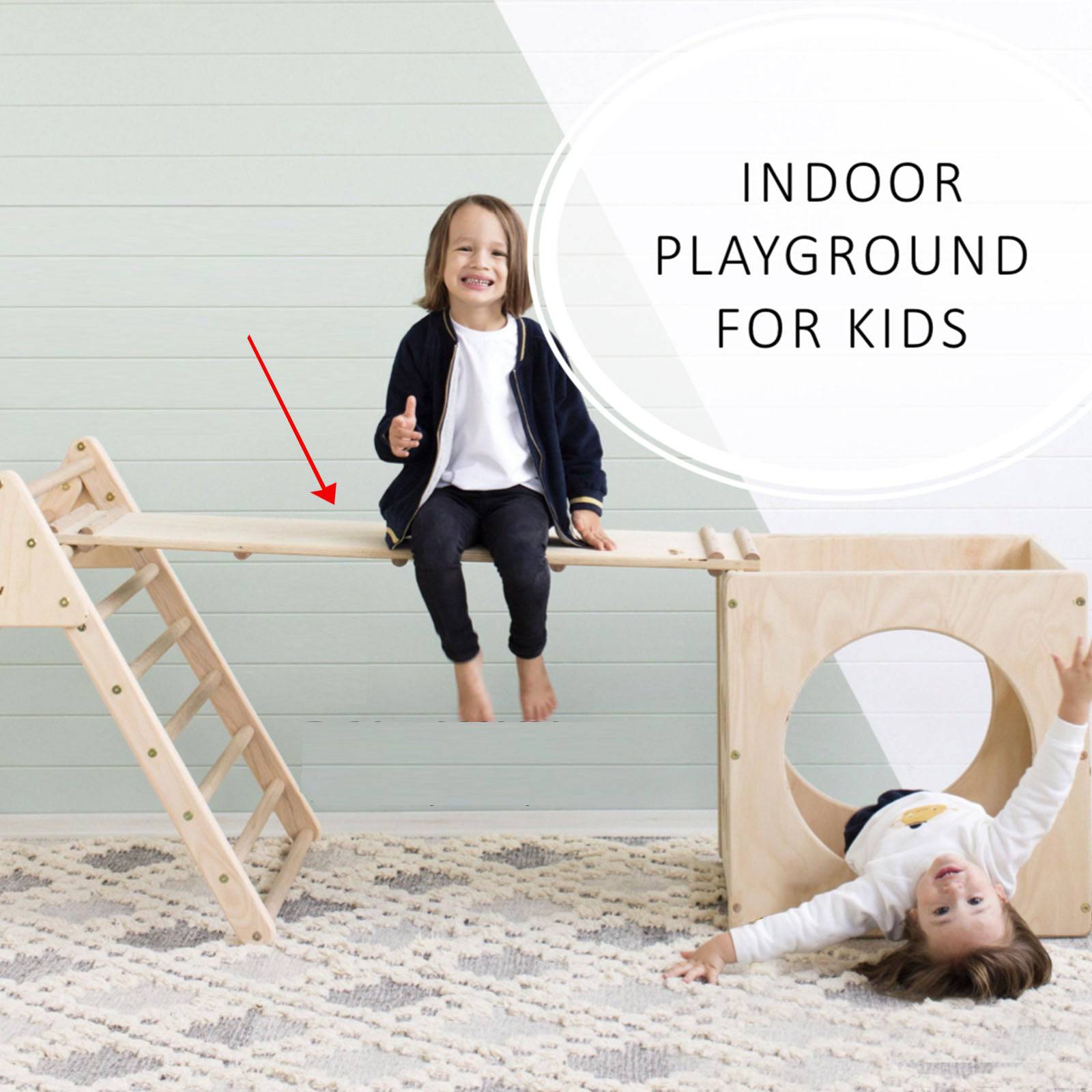 Kids Climbing Ramp/Slide Mh-K02A - Kids - ebarza Furniture UAE | Shop Modern Furniture in Abu Dhabi & Dubai - مفروشات ايبازرا في الامارات | تسوق اثاث عصري وديكورات مميزة في دبي وابوظبي