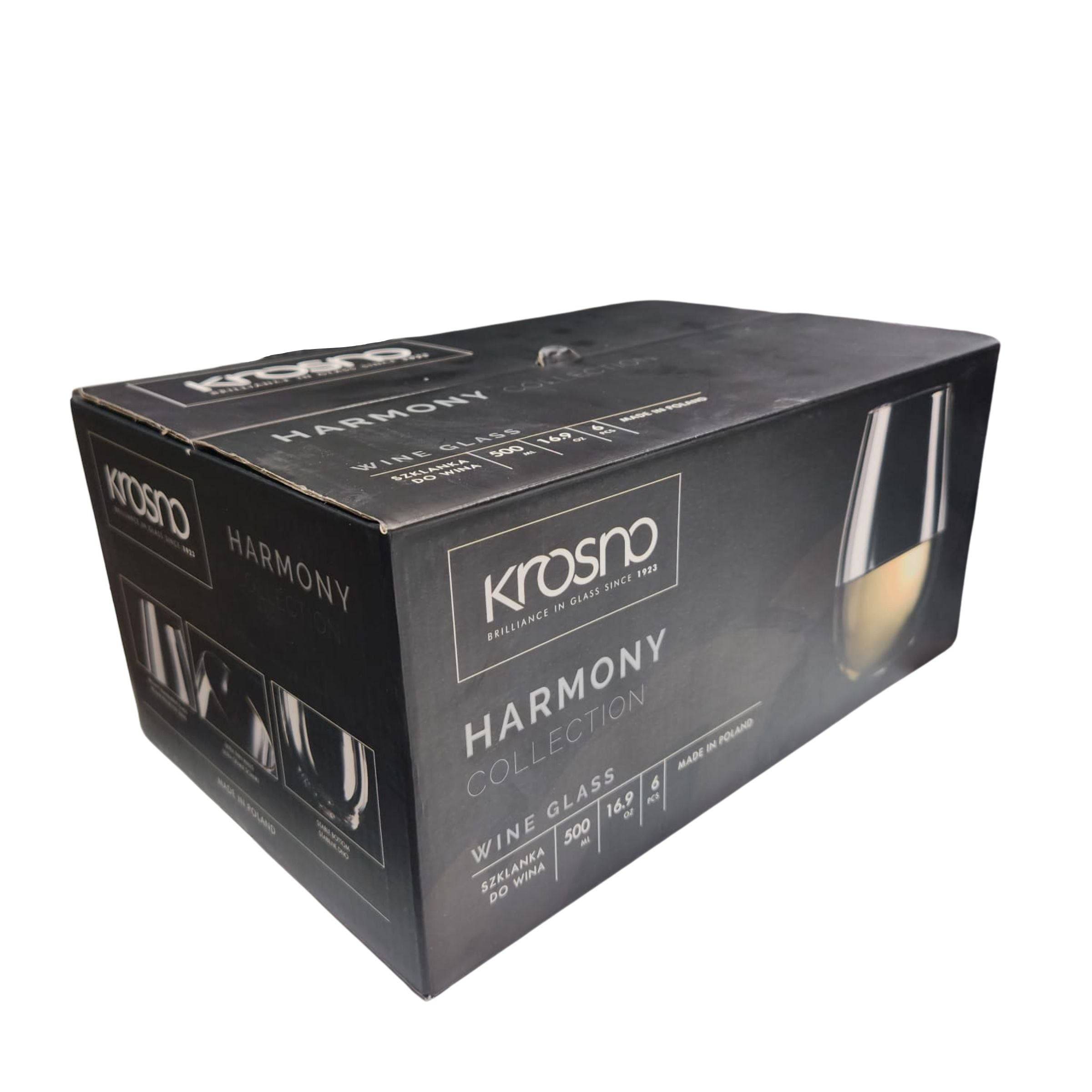 Krosno Harmony Stemless Drink Glass500Ml 6Pc Gift Boxed -  Drinkware - ebarza Furniture UAE | Shop Modern Furniture in Abu Dhabi & Dubai - مفروشات ايبازرا في الامارات | تسوق اثاث عصري وديكورات مميزة في دبي وابوظبي