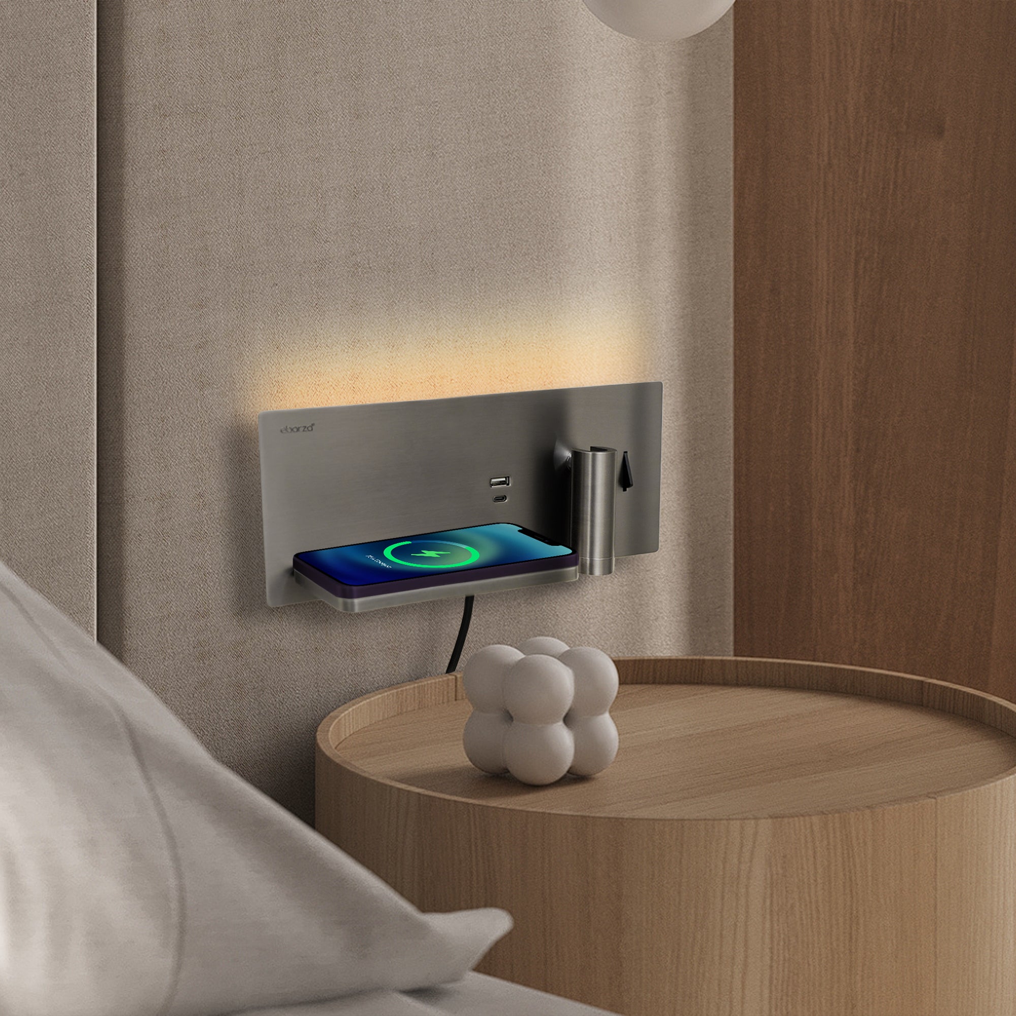 Kross Hotel Style Headboard/ Wall Reading Lamp Kross-WL(UA)-26 GB - Wall Lamps - ebarza Furniture UAE | Shop Modern Furniture in Abu Dhabi & Dubai - مفروشات ايبازرا في الامارات | تسوق اثاث عصري وديكورات مميزة في دبي وابوظبي