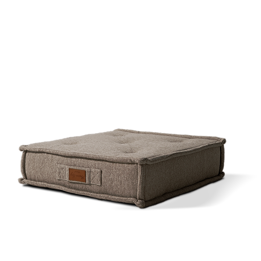 La Concha Pouf with Compressed Foam - 333-CF-Brown - Poufs - ebarza Furniture UAE | Shop Modern Furniture in Abu Dhabi & Dubai - مفروشات ايبازرا في الامارات | تسوق اثاث عصري وديكورات مميزة في دبي وابوظبي