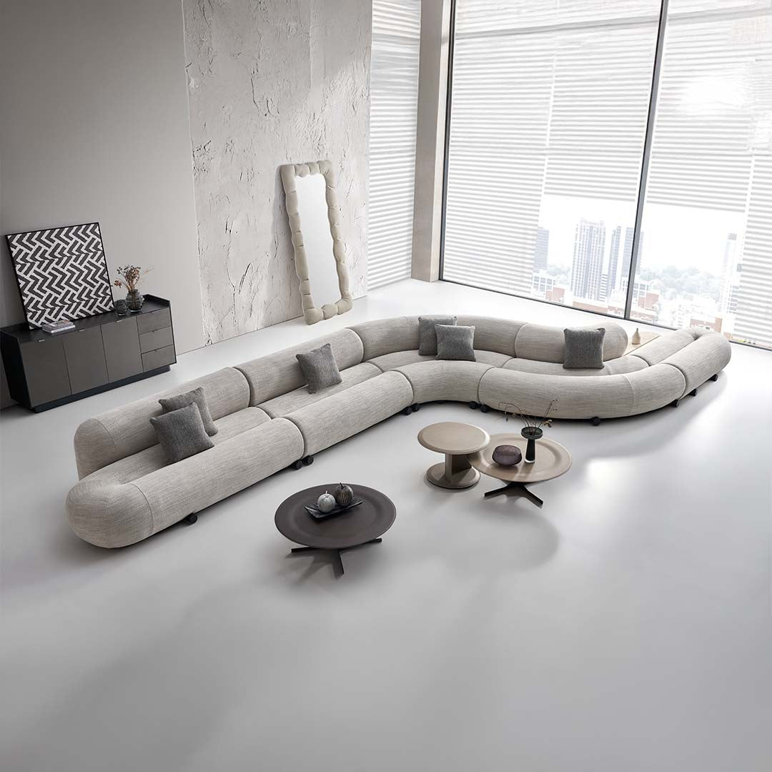 Laisi 2-Seater Mirroring Module Without Back - SF238-E - Sofas - ebarza Furniture UAE | Shop Modern Furniture in Abu Dhabi & Dubai - مفروشات ايبازرا في الامارات | تسوق اثاث عصري وديكورات مميزة في دبي وابوظبي