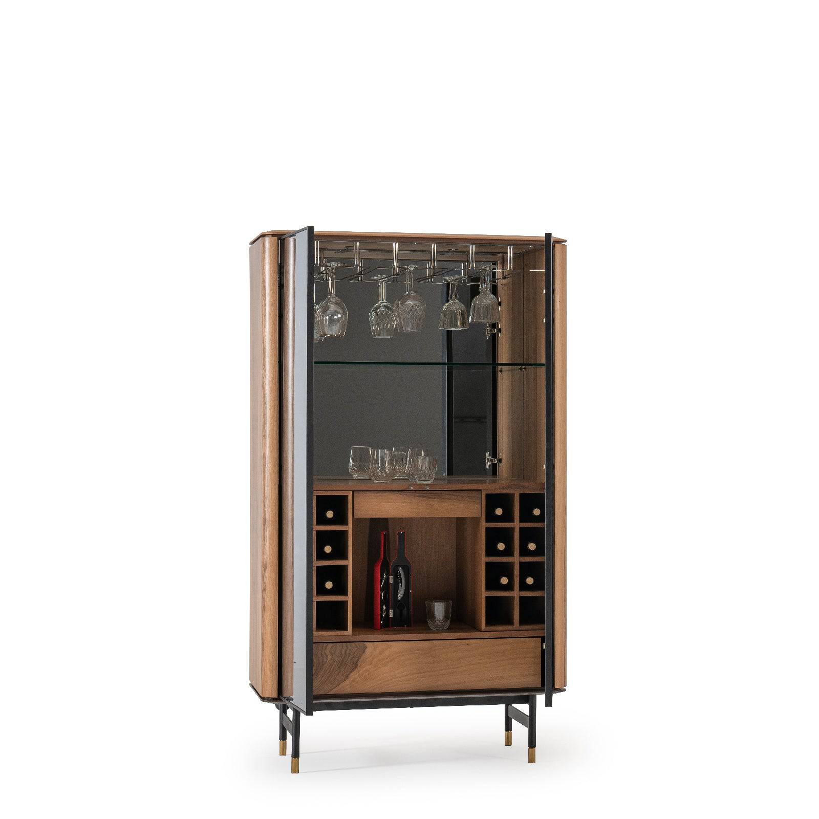 Layla Cabinet/ Showcase With Glass Door Layla-Shcs -  Cabinets - ebarza Furniture UAE | Shop Modern Furniture in Abu Dhabi & Dubai - مفروشات ايبازرا في الامارات | تسوق اثاث عصري وديكورات مميزة في دبي وابوظبي