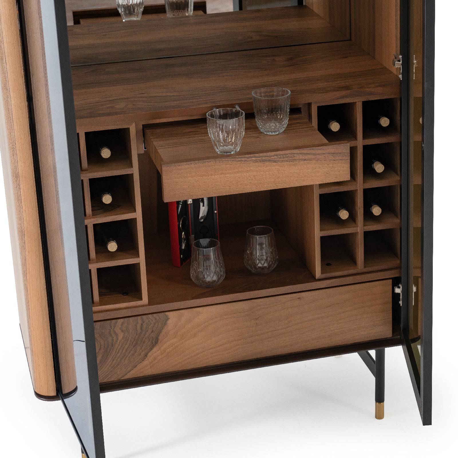Layla Cabinet/ Showcase With Glass Door Layla-Shcs -  Cabinets - ebarza Furniture UAE | Shop Modern Furniture in Abu Dhabi & Dubai - مفروشات ايبازرا في الامارات | تسوق اثاث عصري وديكورات مميزة في دبي وابوظبي