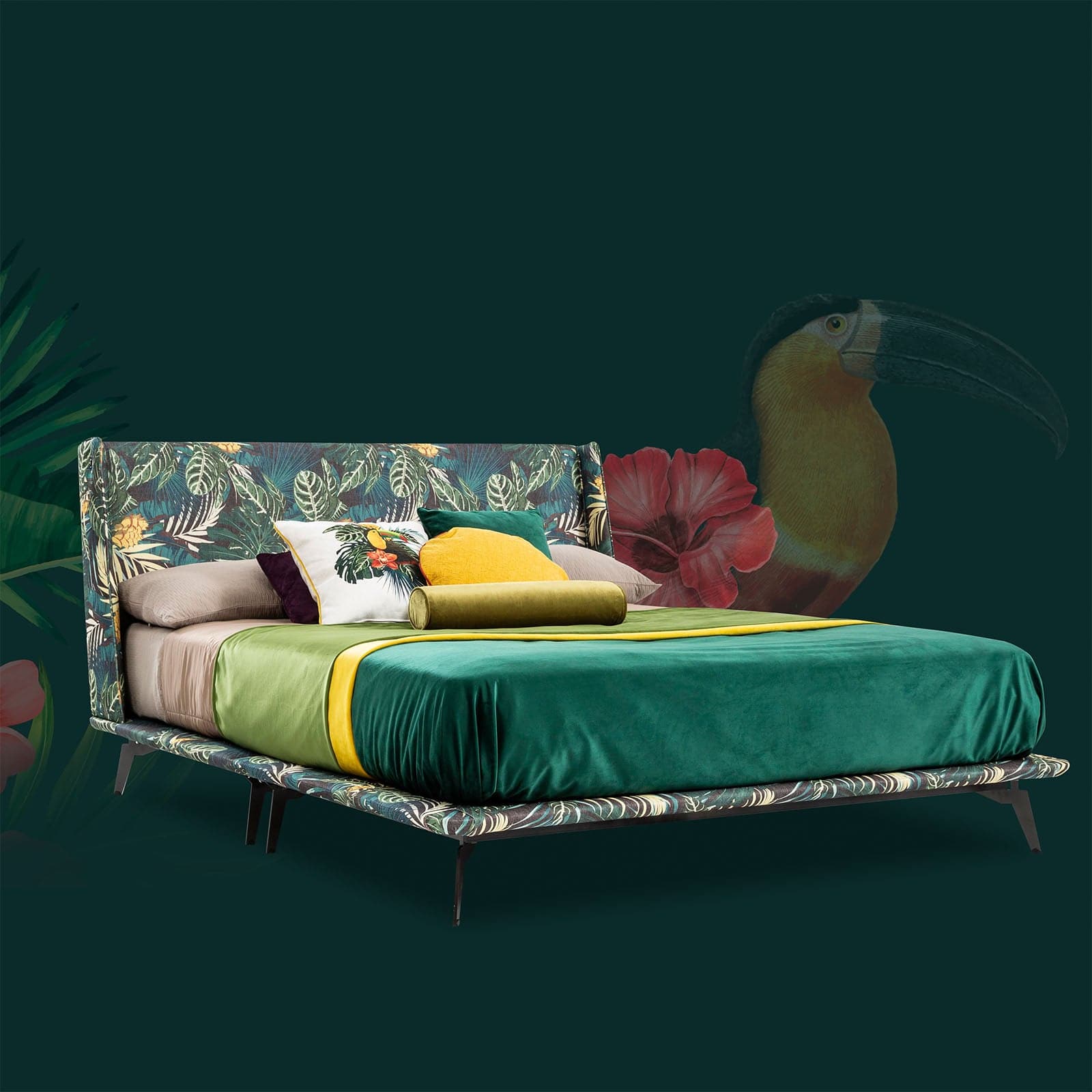 Lazio Amazon King Size Lazioamazon - Bedsteads - ebarza Furniture UAE | Shop Modern Furniture in Abu Dhabi & Dubai - مفروشات ايبازرا في الامارات | تسوق اثاث عصري وديكورات مميزة في دبي وابوظبي