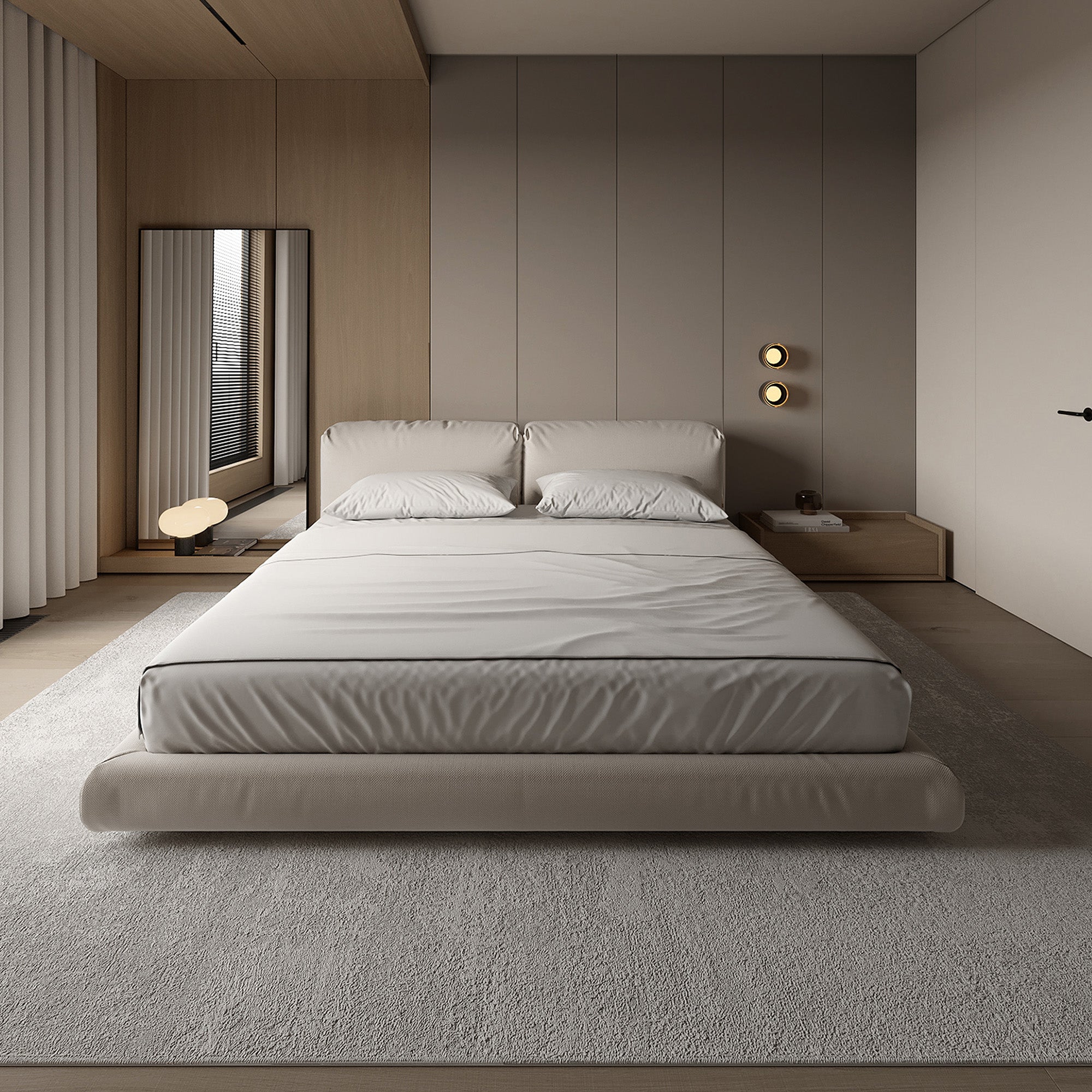 Saddle Leather Wall Panel MLL-CUS03 Dark Beige/g M11 - Wall Panels - ebarza Furniture UAE | Shop Modern Furniture in Abu Dhabi & Dubai - مفروشات ايبازرا في الامارات | تسوق اثاث عصري وديكورات مميزة في دبي وابوظبي