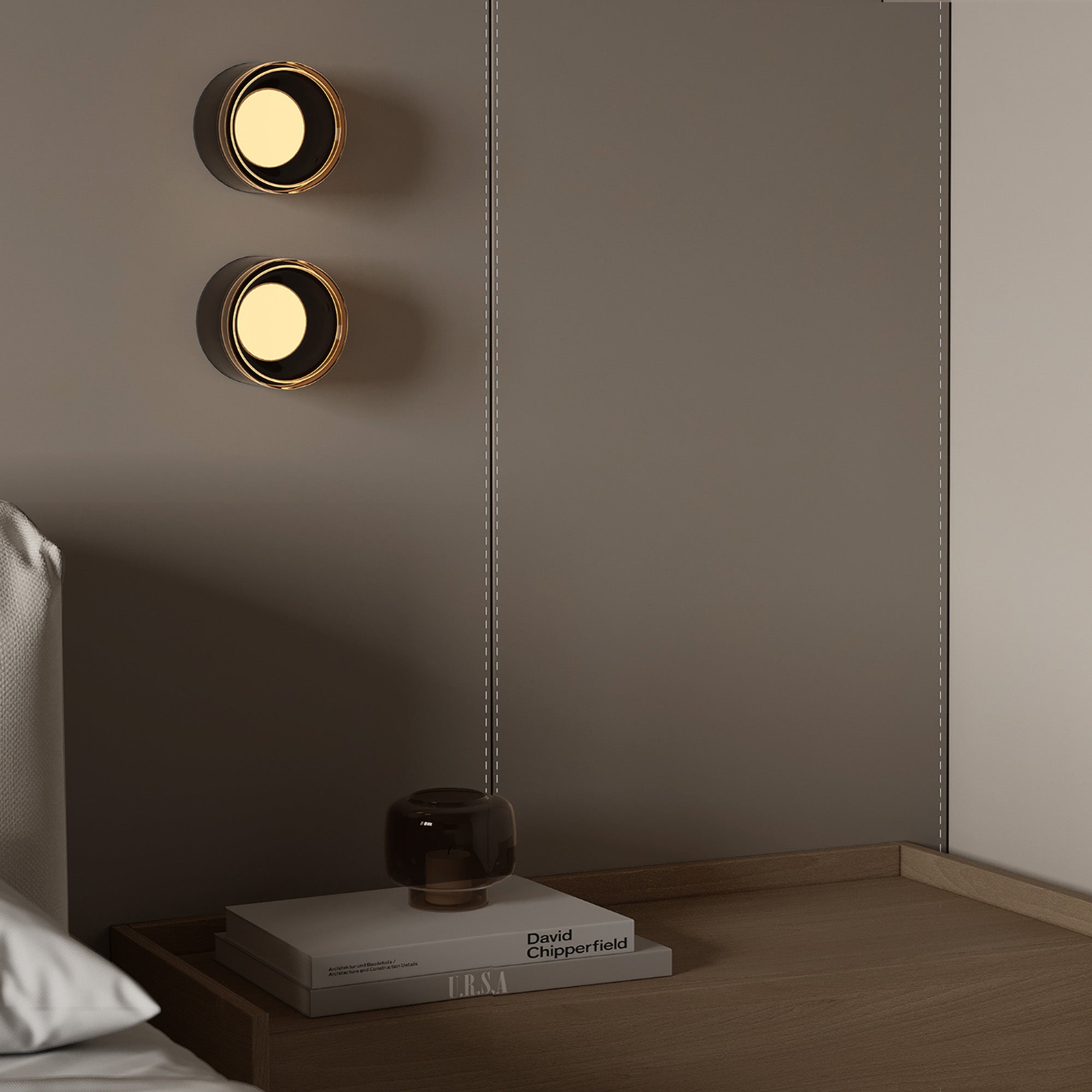 Saddle Leather Wall Panel MLL-CUS03 Dark Beige/g M11 - Wall Panels - ebarza Furniture UAE | Shop Modern Furniture in Abu Dhabi & Dubai - مفروشات ايبازرا في الامارات | تسوق اثاث عصري وديكورات مميزة في دبي وابوظبي