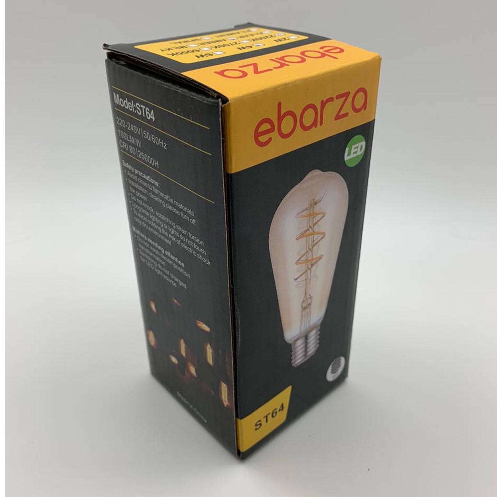 Led E27 Vintage Bulb St64Spiralsoft-4W - Bulbs - ebarza Furniture UAE | Shop Modern Furniture in Abu Dhabi & Dubai - مفروشات ايبازرا في الامارات | تسوق اثاث عصري وديكورات مميزة في دبي وابوظبي