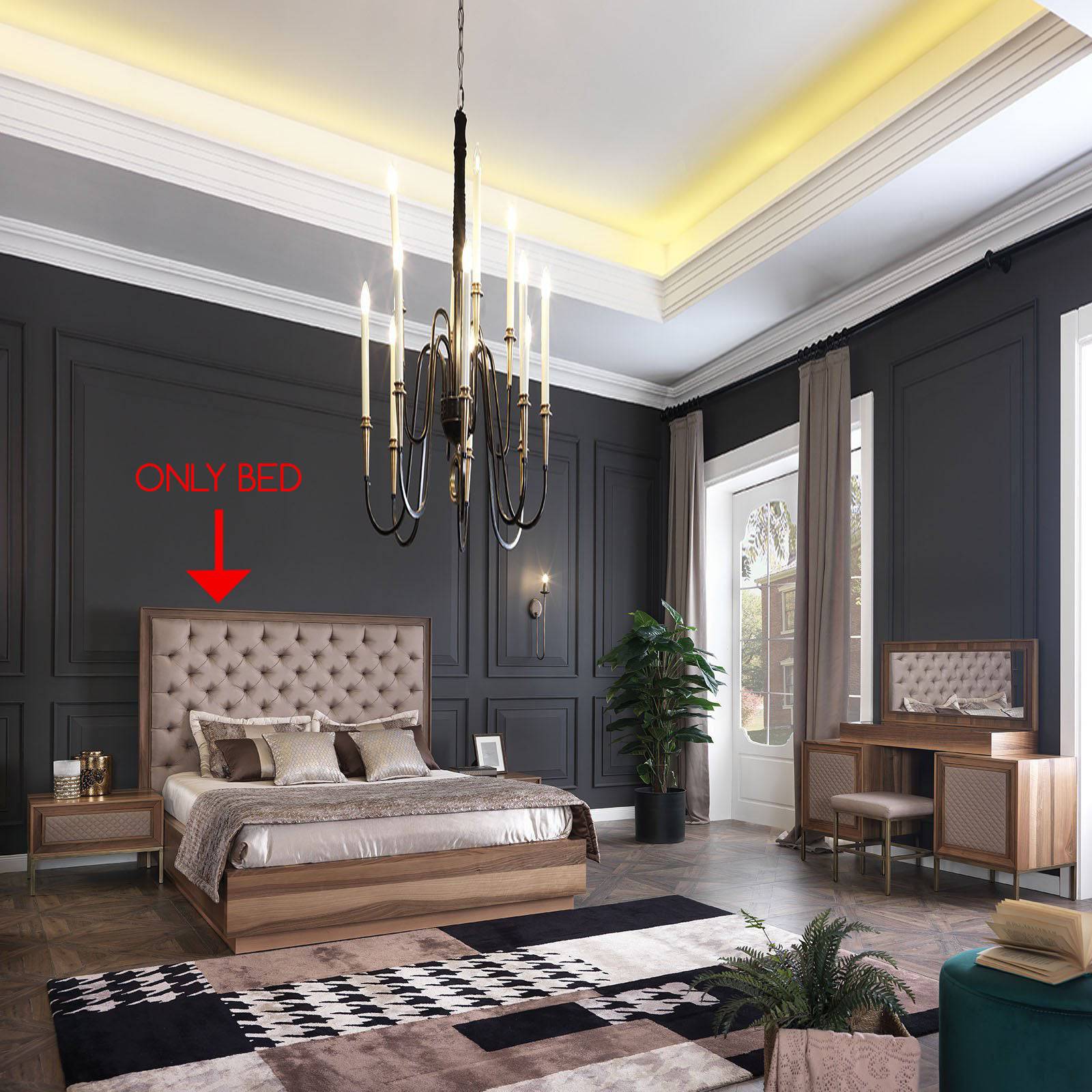Lema Bedstead With Storage Under   Lema022-Bed -  Bedsteads - ebarza Furniture UAE | Shop Modern Furniture in Abu Dhabi & Dubai - مفروشات ايبازرا في الامارات | تسوق اثاث عصري وديكورات مميزة في دبي وابوظبي