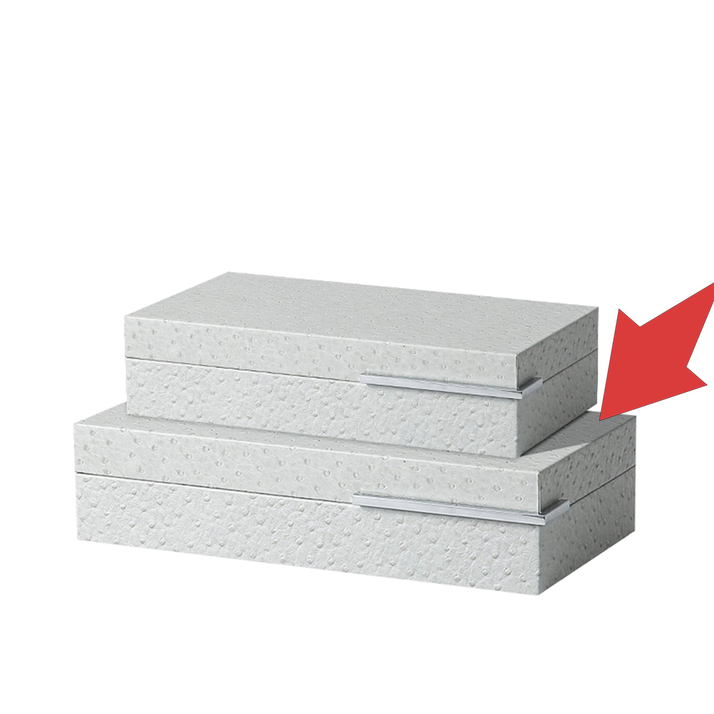 Light Grey Spotted Box -A Fb-Pg2126A - Decorative Boxes - ebarza Furniture UAE | Shop Modern Furniture in Abu Dhabi & Dubai - مفروشات ايبازرا في الامارات | تسوق اثاث عصري وديكورات مميزة في دبي وابوظبي