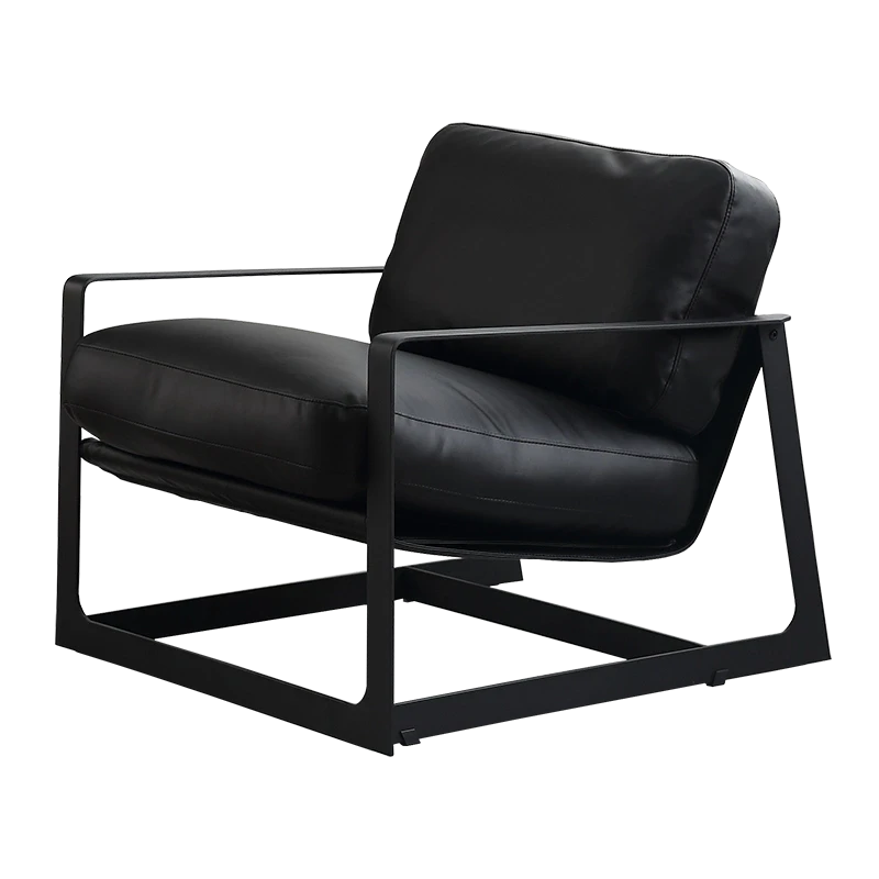 Lille Lounge Chair LC008-Black - Lounge Chairs - ebarza Furniture UAE | Shop Modern Furniture in Abu Dhabi & Dubai - مفروشات ايبازرا في الامارات | تسوق اثاث عصري وديكورات مميزة في دبي وابوظبي