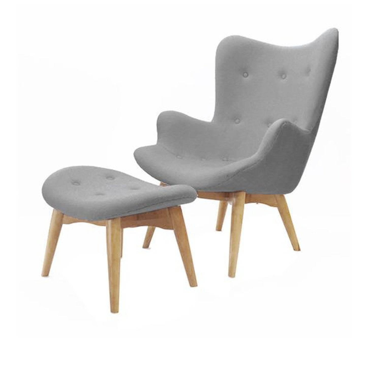 Display Item - Lounge Chair And Ottoman Bp8125-G-NAKHEEL - DISPLAY ITEM - ebarza Furniture UAE | Shop Modern Furniture in Abu Dhabi & Dubai - مفروشات ايبازرا في الامارات | تسوق اثاث عصري وديكورات مميزة في دبي وابوظبي
