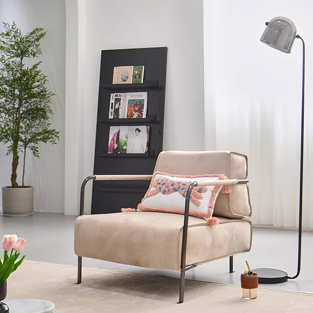 Pre-order 65 Days Delivery Caesar Chair With Black Iron Rack IXY-X736 - Lounge Chairs - ebarza Furniture UAE | Shop Modern Furniture in Abu Dhabi & Dubai - مفروشات ايبازرا في الامارات | تسوق اثاث عصري وديكورات مميزة في دبي وابوظبي