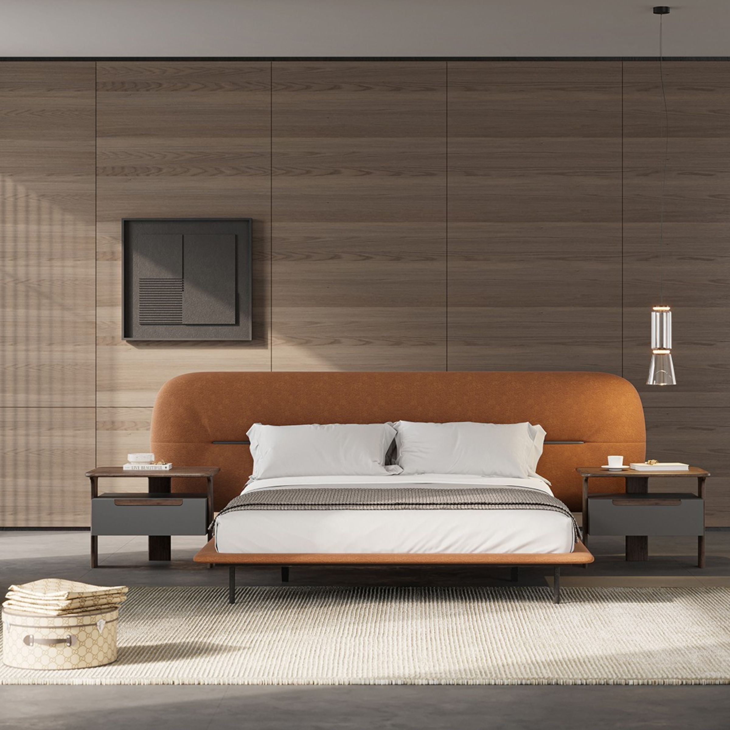 Display Item - Lova King Size Bedstead YOLVA-BS ORNG - YAS - DISPLAY ITEM - ebarza Furniture UAE | Shop Modern Furniture in Abu Dhabi & Dubai - مفروشات ايبازرا في الامارات | تسوق اثاث عصري وديكورات مميزة في دبي وابوظبي