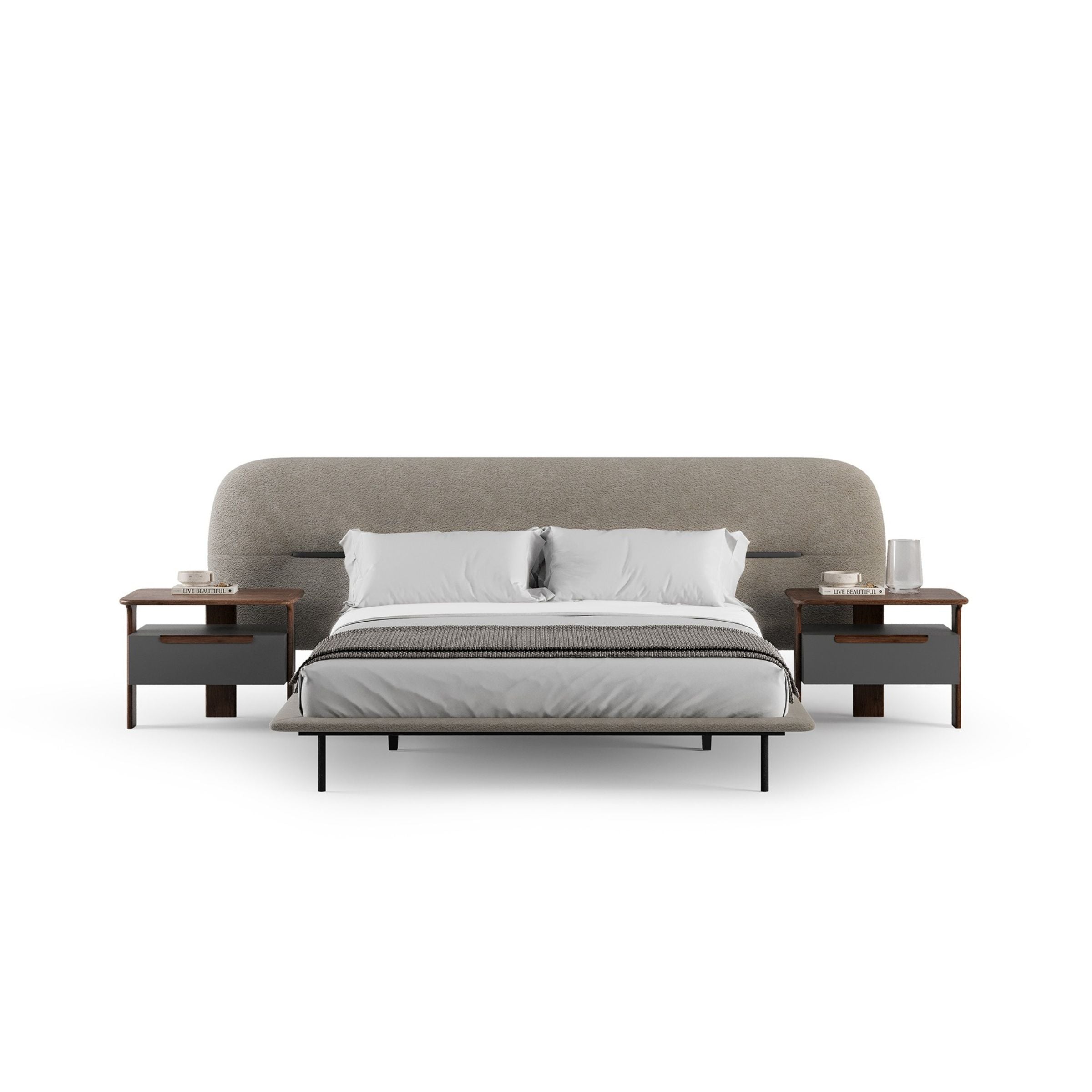 Pre-order 25 Days Delivery Lova Kingsize Bedstead 180cm YOLVA-BG - Bedsteads - ebarza Furniture UAE | Shop Modern Furniture in Abu Dhabi & Dubai - مفروشات ايبازرا في الامارات | تسوق اثاث عصري وديكورات مميزة في دبي وابوظبي