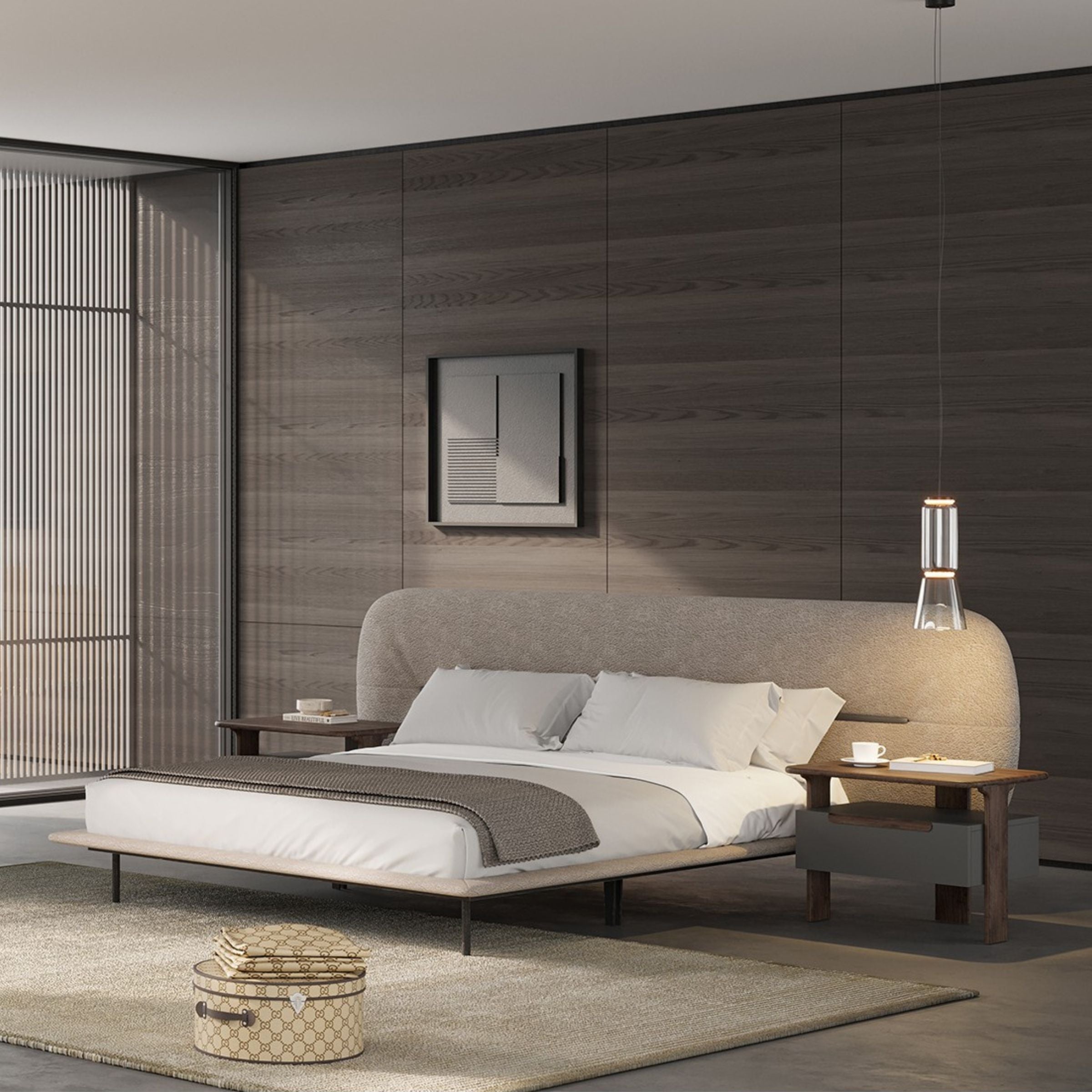 Pre-order 25 Days Delivery Lova Kingsize Bedstead 180cm YOLVA-BG - Bedsteads - ebarza Furniture UAE | Shop Modern Furniture in Abu Dhabi & Dubai - مفروشات ايبازرا في الامارات | تسوق اثاث عصري وديكورات مميزة في دبي وابوظبي