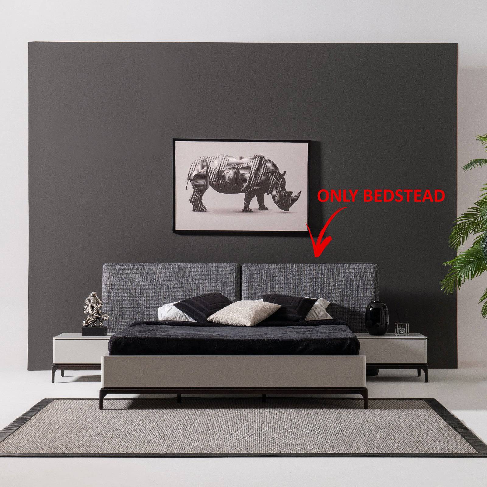 Lucca King Size Bedstead Lucca-Bed - Bedsteads - ebarza Furniture UAE | Shop Modern Furniture in Abu Dhabi & Dubai - مفروشات ايبازرا في الامارات | تسوق اثاث عصري وديكورات مميزة في دبي وابوظبي