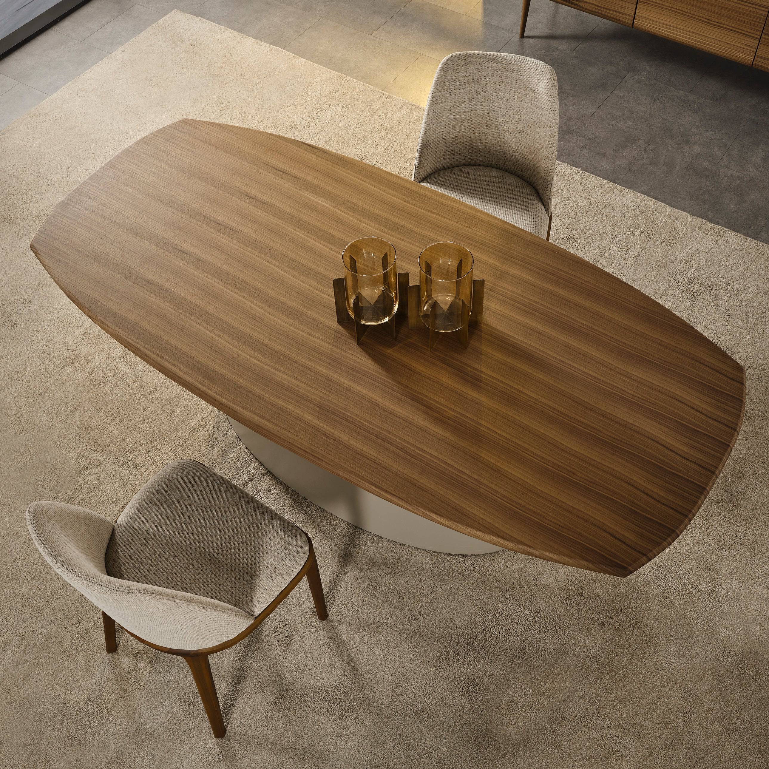 Lucca Kristal Dining Table Krstl-Lucadt - Dining Tables - ebarza Furniture UAE | Shop Modern Furniture in Abu Dhabi & Dubai - مفروشات ايبازرا في الامارات | تسوق اثاث عصري وديكورات مميزة في دبي وابوظبي