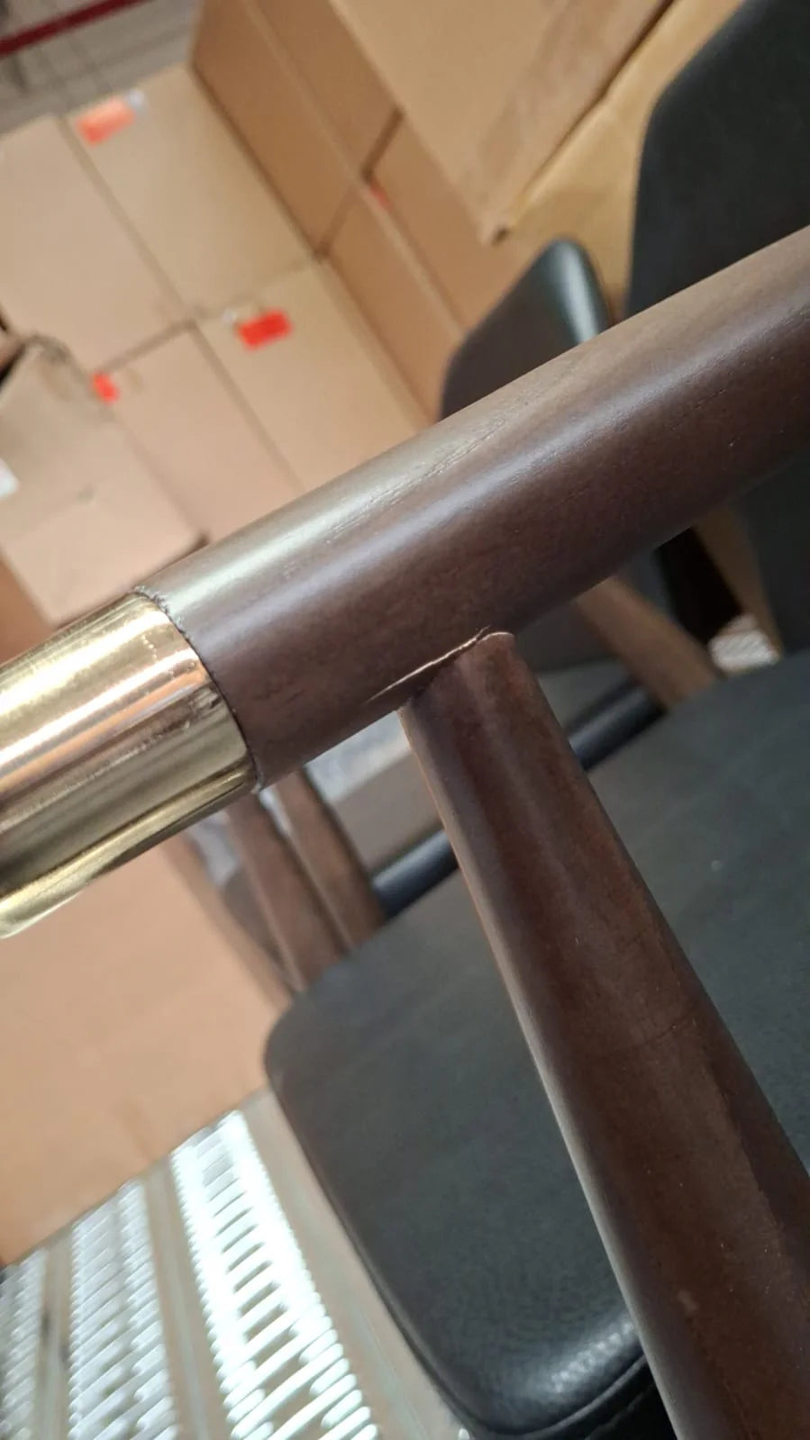 As is - Malibu Chair Mal001(0705-Walnut) - DISPLAY ITEM - ebarza Furniture UAE | Shop Modern Furniture in Abu Dhabi & Dubai - مفروشات ايبازرا في الامارات | تسوق اثاث عصري وديكورات مميزة في دبي وابوظبي