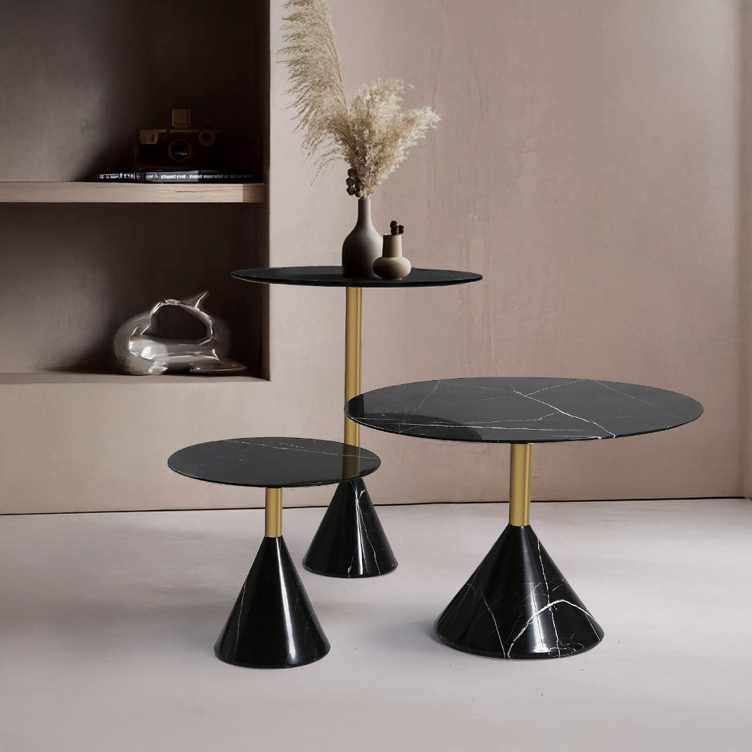 Madrid Natural Marble Bar Table St8644-60B-Bk - Bar Tables - ebarza Furniture UAE | Shop Modern Furniture in Abu Dhabi & Dubai - مفروشات ايبازرا في الامارات | تسوق اثاث عصري وديكورات مميزة في دبي وابوظبي