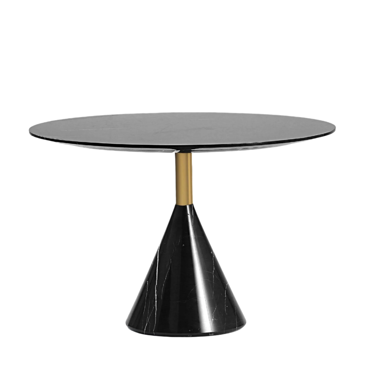 Madrid Natural Marble Side Table St8644-70A-Bk - Side Tables - ebarza Furniture UAE | Shop Modern Furniture in Abu Dhabi & Dubai - مفروشات ايبازرا في الامارات | تسوق اثاث عصري وديكورات مميزة في دبي وابوظبي