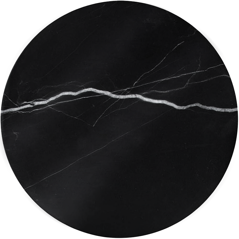 Madrid Natural Marble Side Table St8644-70A-Bk - Side Tables - ebarza Furniture UAE | Shop Modern Furniture in Abu Dhabi & Dubai - مفروشات ايبازرا في الامارات | تسوق اثاث عصري وديكورات مميزة في دبي وابوظبي