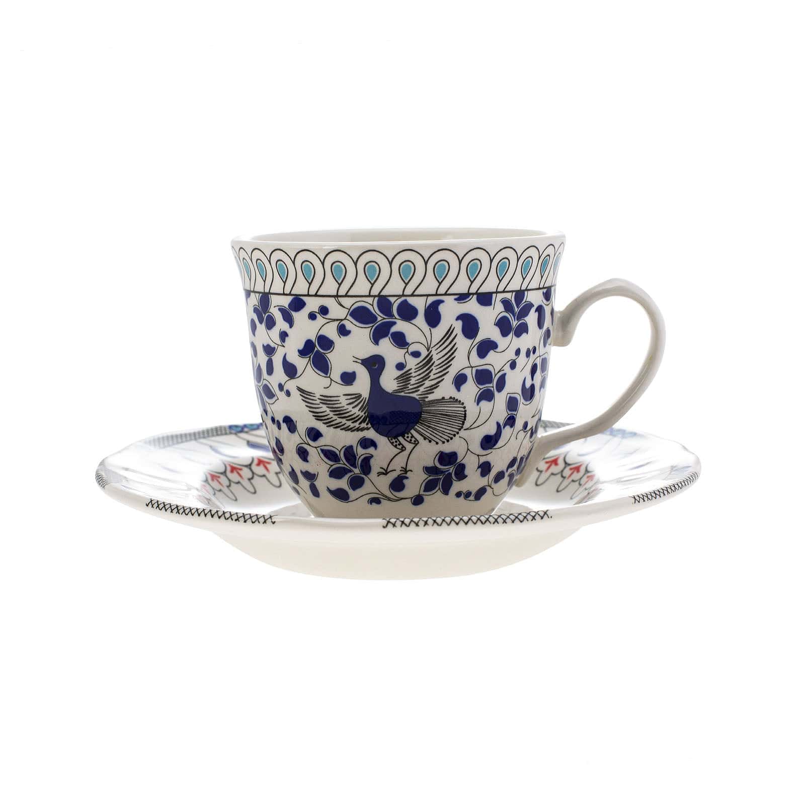 Mai Seljuk Series Tea Cup Set For 2 153.03.07.9017 - Tea Sets - ebarza Furniture UAE | Shop Modern Furniture in Abu Dhabi & Dubai - مفروشات ايبازرا في الامارات | تسوق اثاث عصري وديكورات مميزة في دبي وابوظبي