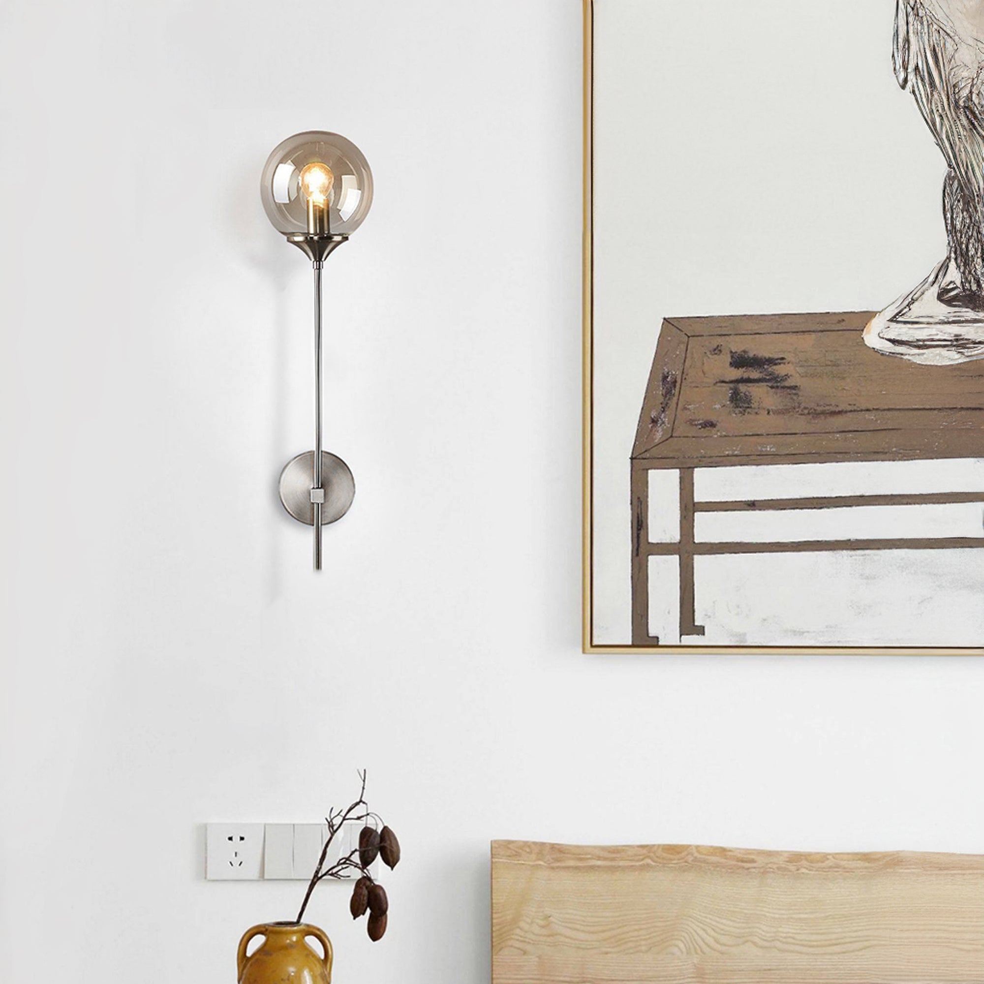 Majestic Wall Lamp Cy-New-073-C - Wall Lamps - ebarza Furniture UAE | Shop Modern Furniture in Abu Dhabi & Dubai - مفروشات ايبازرا في الامارات | تسوق اثاث عصري وديكورات مميزة في دبي وابوظبي