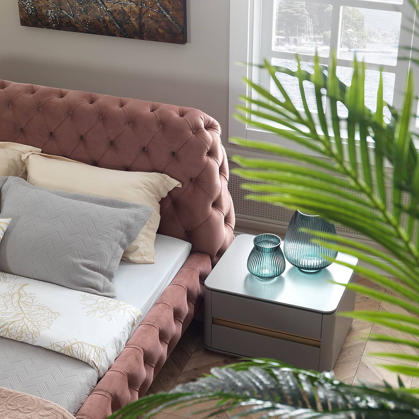 Malena Queen Bedstead Malena001-P-Bed - Bedsteads - ebarza Furniture UAE | Shop Modern Furniture in Abu Dhabi & Dubai - مفروشات ايبازرا في الامارات | تسوق اثاث عصري وديكورات مميزة في دبي وابوظبي