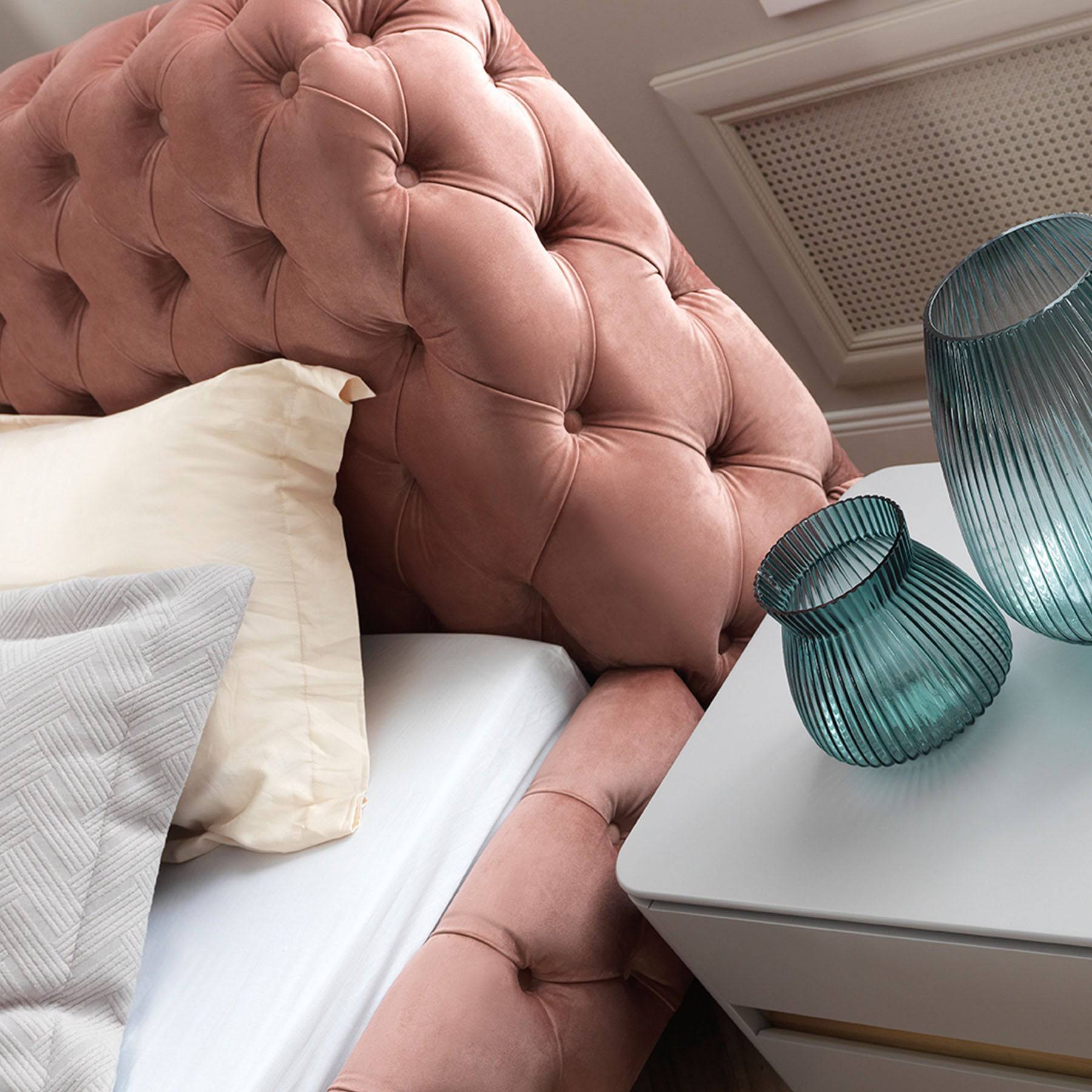 Malena Single Bed Malenasingle003-Pink - Bedsteads - ebarza Furniture UAE | Shop Modern Furniture in Abu Dhabi & Dubai - مفروشات ايبازرا في الامارات | تسوق اثاث عصري وديكورات مميزة في دبي وابوظبي