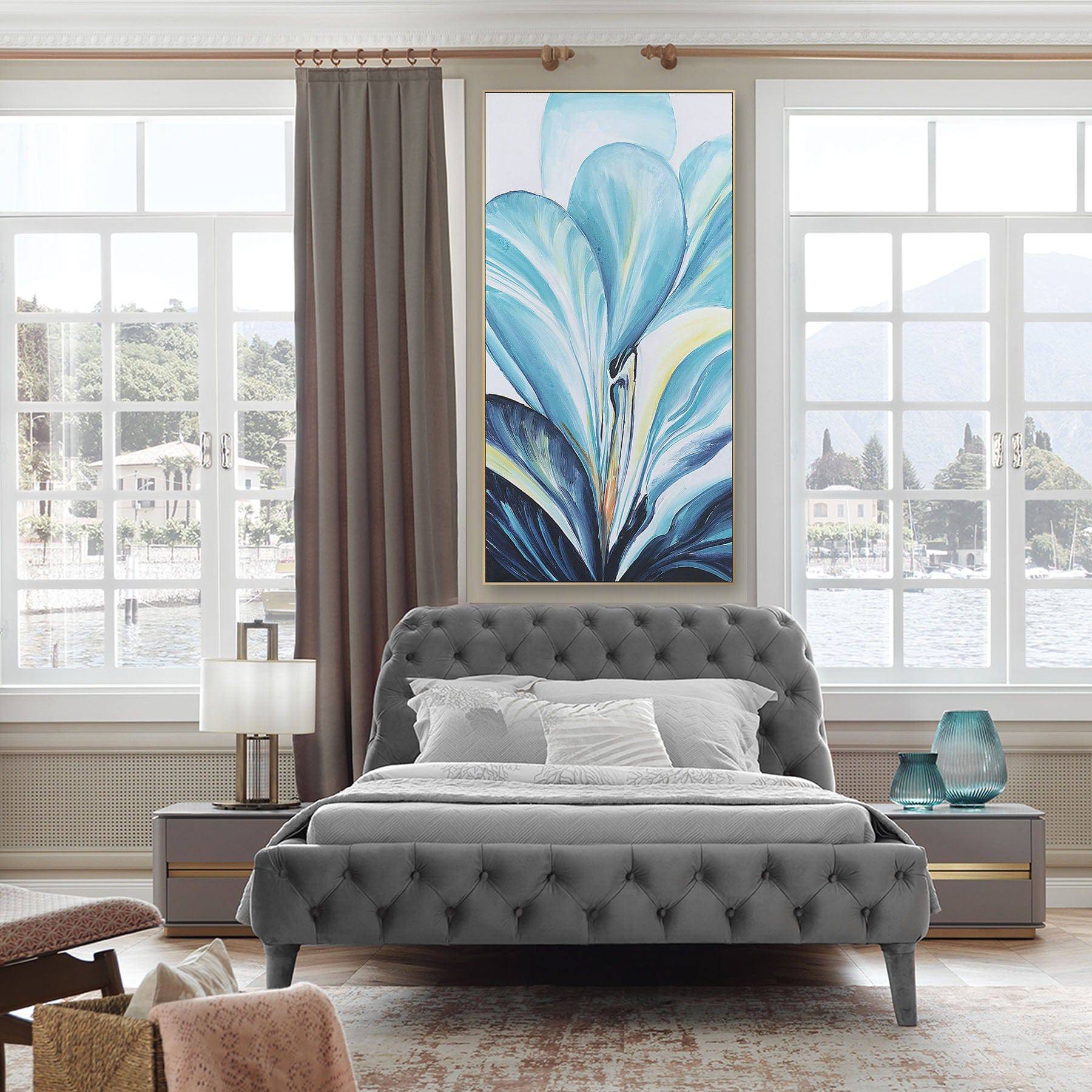 Malena Single Bed Malenasingle004-Grey - Bedsteads - ebarza Furniture UAE | Shop Modern Furniture in Abu Dhabi & Dubai - مفروشات ايبازرا في الامارات | تسوق اثاث عصري وديكورات مميزة في دبي وابوظبي