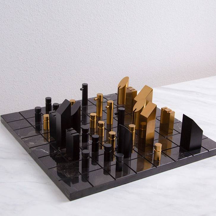 Marble Chess Fc-T2008 - Home Decor Figurines - ebarza Furniture UAE | Shop Modern Furniture in Abu Dhabi & Dubai - مفروشات ايبازرا في الامارات | تسوق اثاث عصري وديكورات مميزة في دبي وابوظبي