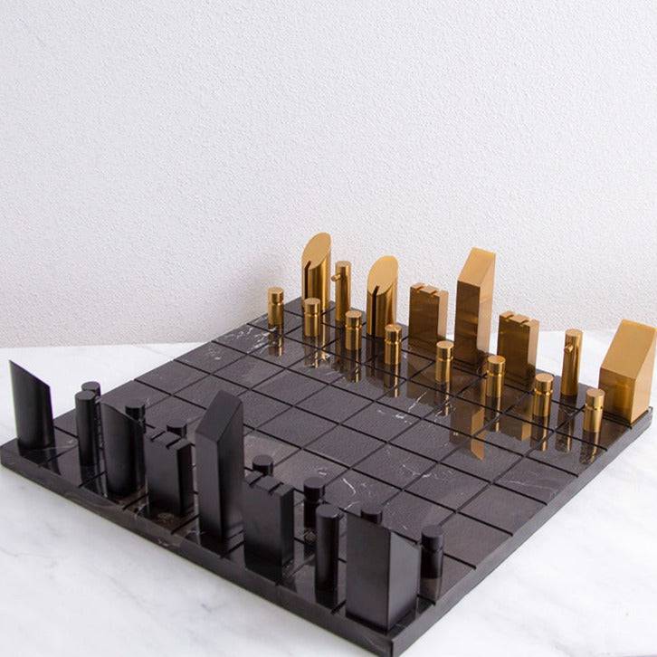 Marble Chess Fc-T2008 - Home Decor Figurines - ebarza Furniture UAE | Shop Modern Furniture in Abu Dhabi & Dubai - مفروشات ايبازرا في الامارات | تسوق اثاث عصري وديكورات مميزة في دبي وابوظبي