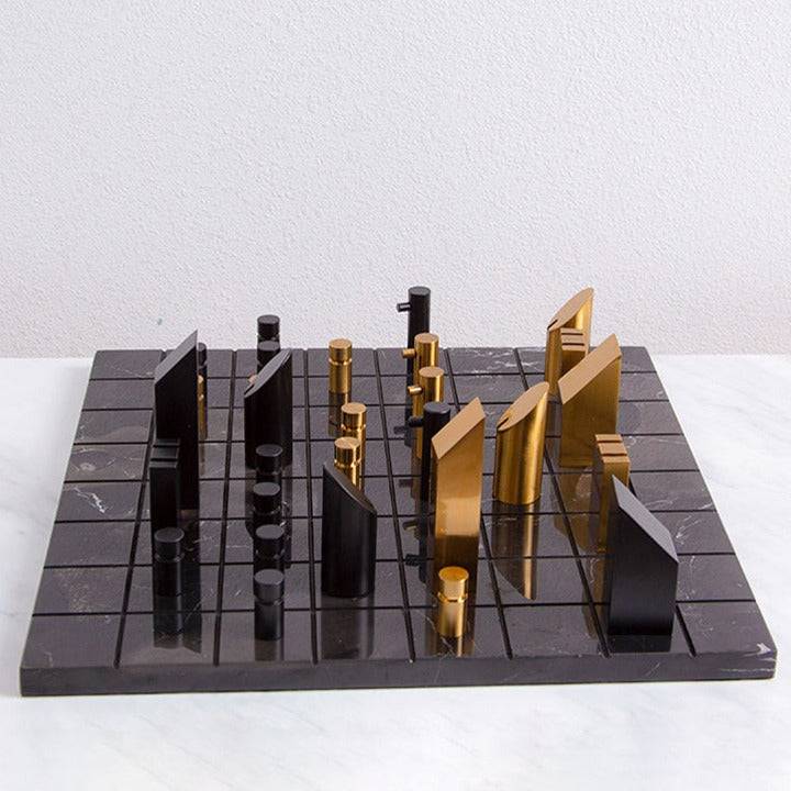 Marble Chess Fc-T2008 - Home Decor Figurines - ebarza Furniture UAE | Shop Modern Furniture in Abu Dhabi & Dubai - مفروشات ايبازرا في الامارات | تسوق اثاث عصري وديكورات مميزة في دبي وابوظبي