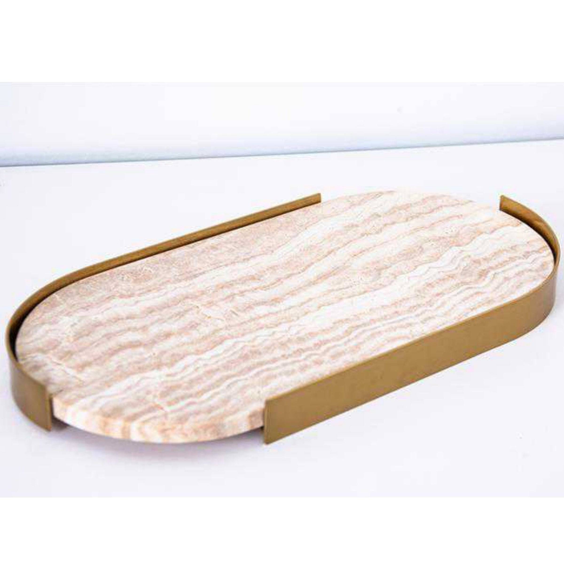 Marble Tray-A Fb-T2020A -  Trays - ebarza Furniture UAE | Shop Modern Furniture in Abu Dhabi & Dubai - مفروشات ايبازرا في الامارات | تسوق اثاث عصري وديكورات مميزة في دبي وابوظبي