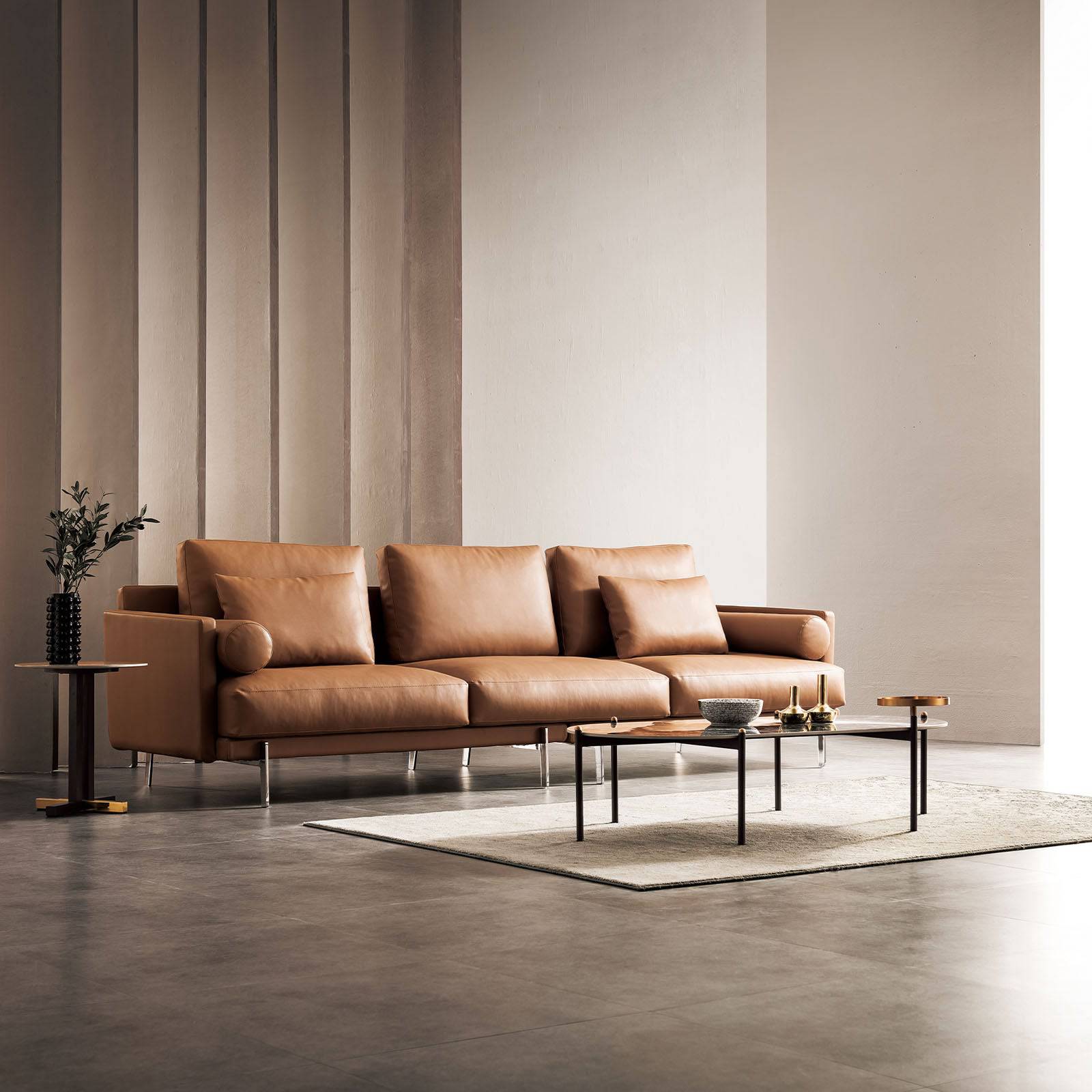 Markos 4 Seater Sofa Sf047-L2+R2 - Sofas - ebarza Furniture UAE | Shop Modern Furniture in Abu Dhabi & Dubai - مفروشات ايبازرا في الامارات | تسوق اثاث عصري وديكورات مميزة في دبي وابوظبي