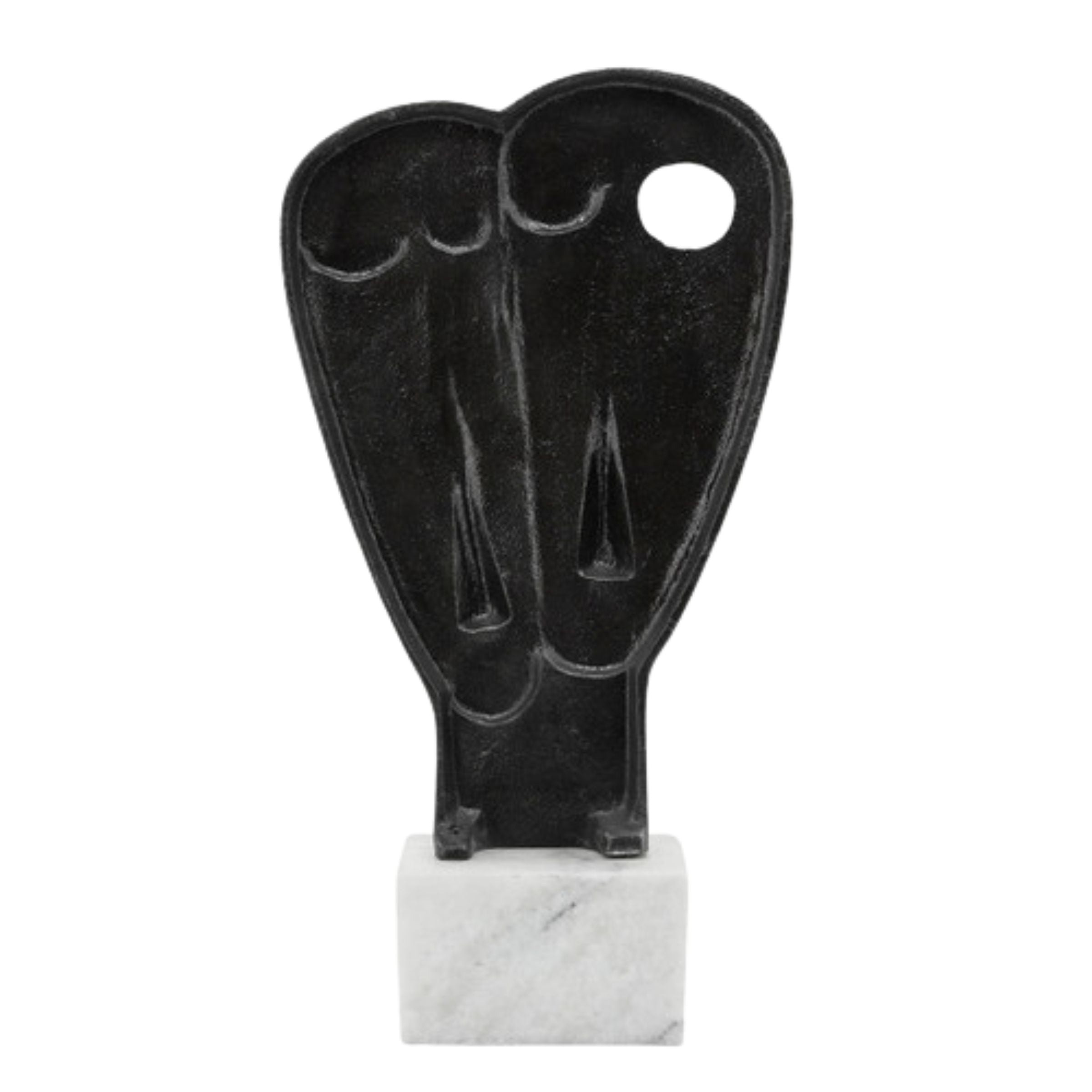 Mask Sculpture Metal 16180 - Home Decor Figurines - ebarza Furniture UAE | Shop Modern Furniture in Abu Dhabi & Dubai - مفروشات ايبازرا في الامارات | تسوق اثاث عصري وديكورات مميزة في دبي وابوظبي